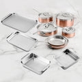 Hestan CopperBond 15 Piece Induction Copper Cookware & Stainless Bakeware Set