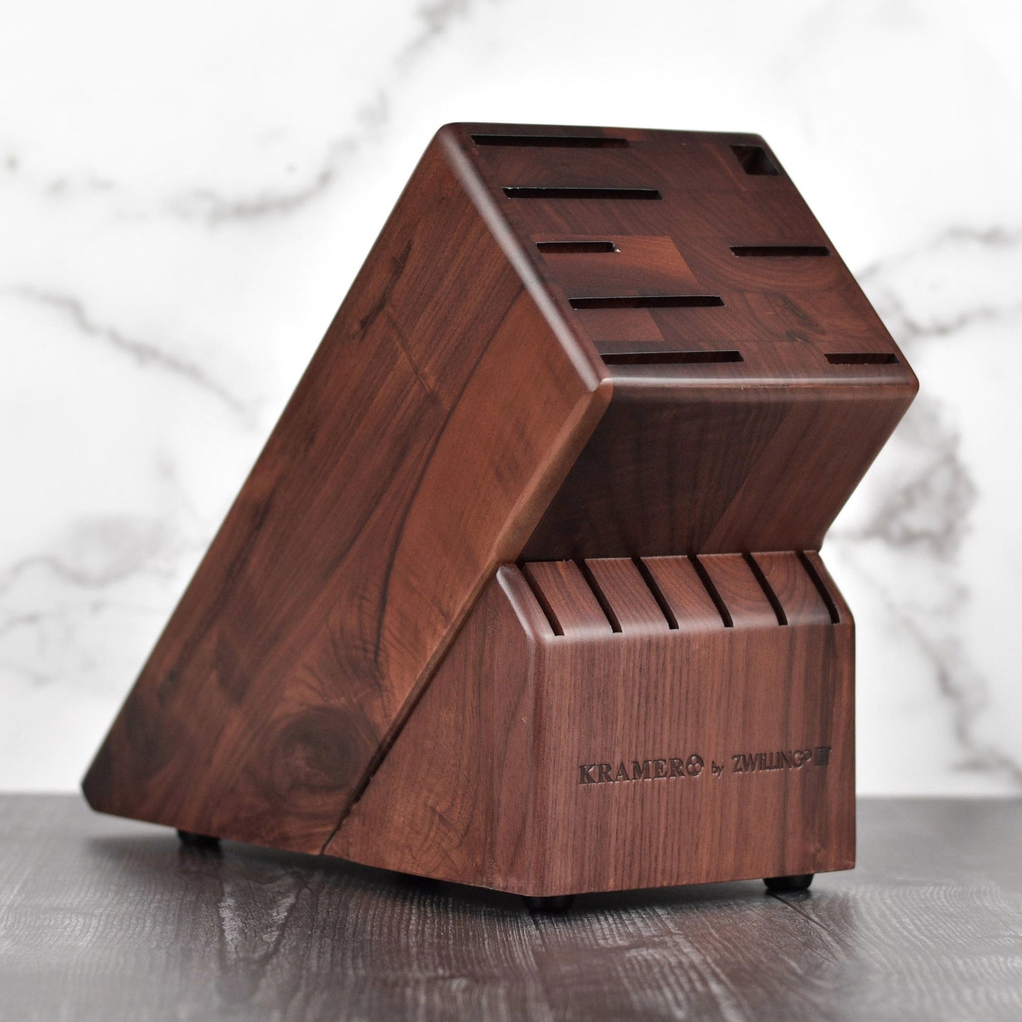 Kramer 14 Slot Walnut Knife Block