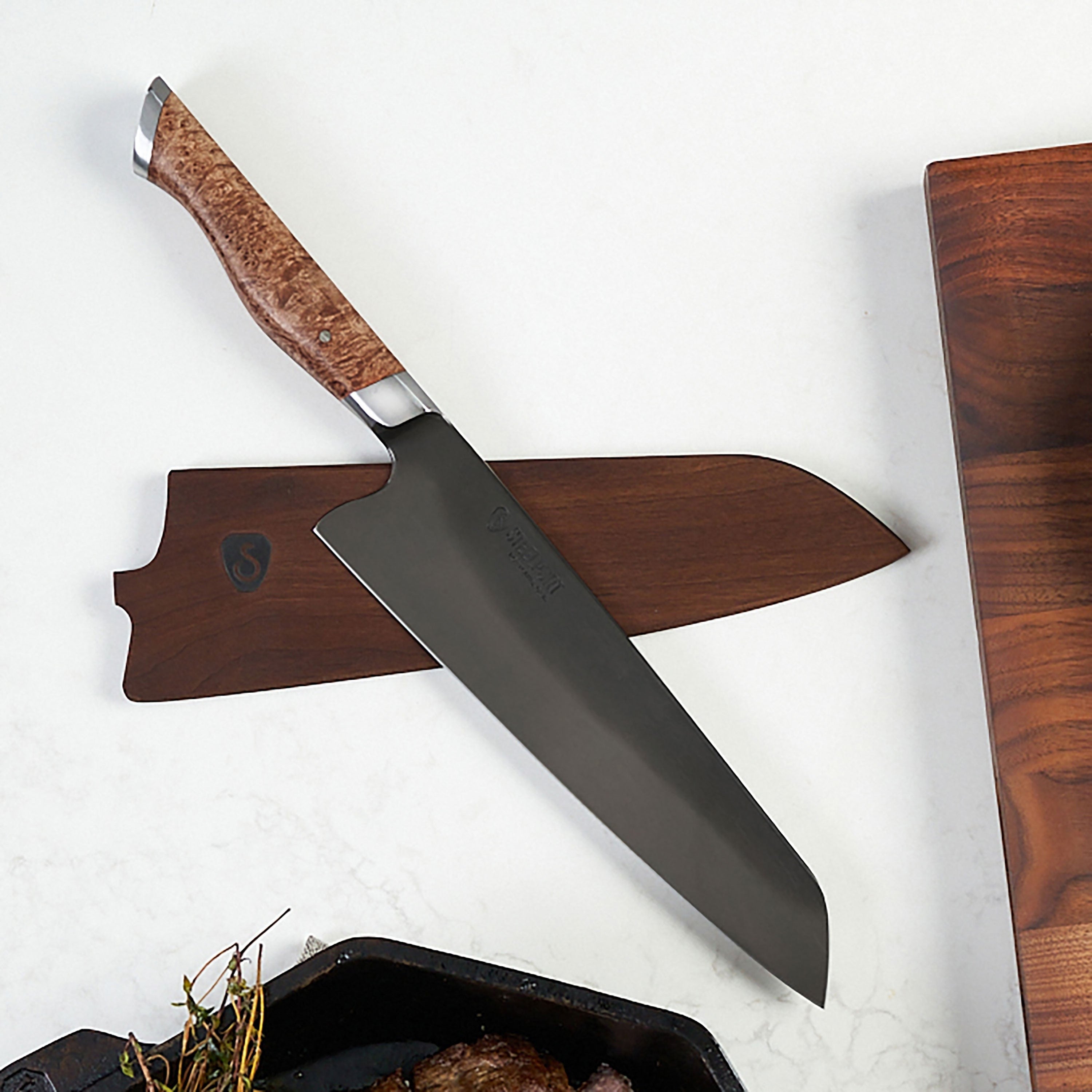Steelport Carbon Steel 2 Piece Starter Knife Set with Oregon Maple Magnetic Sheaths