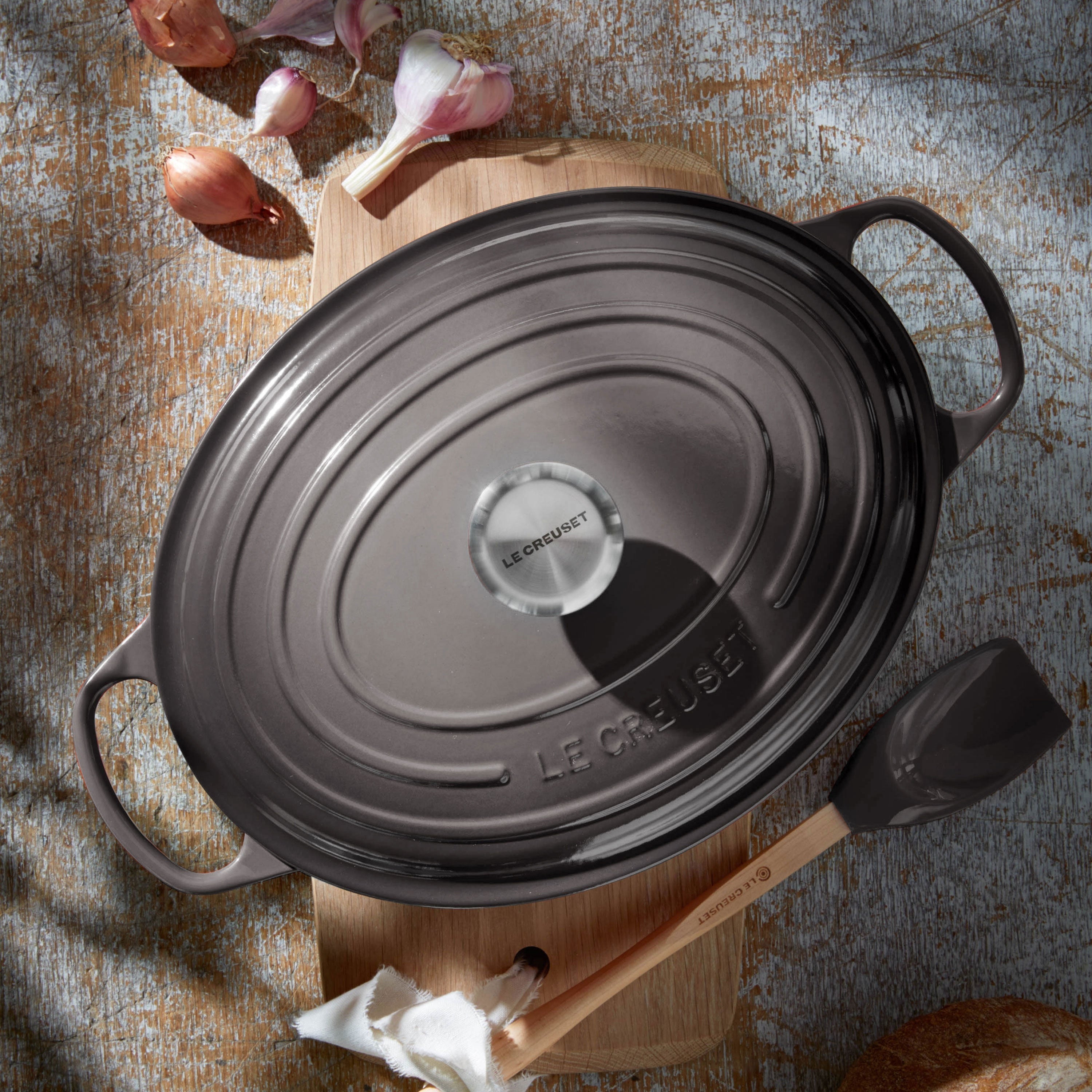 Le Creuset Signature Cast Iron Oyster 5 Piece Cookware Set