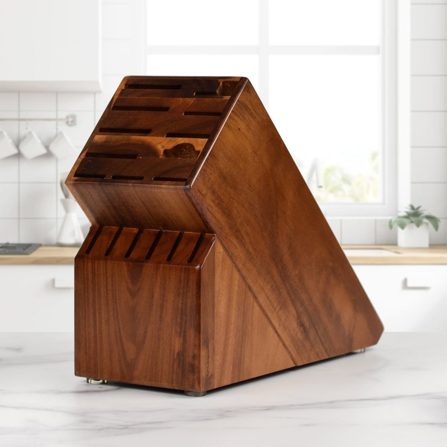 Yaxell Ketu SG2 15 Piece Acacia Knife Block Set