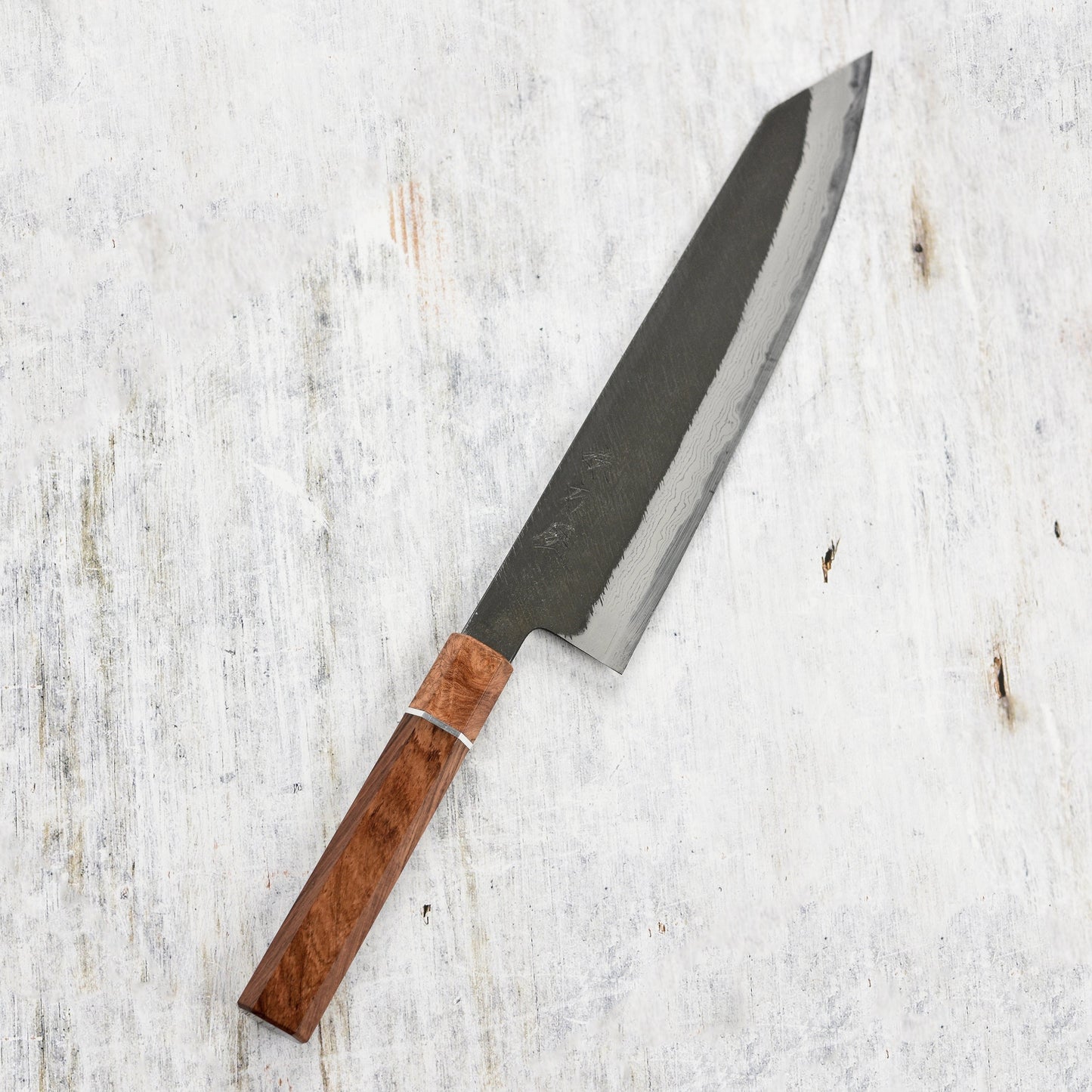 Hinoura Shirogami #2 Matsuba Damascus 9.4" Kiritsuke Gyuto