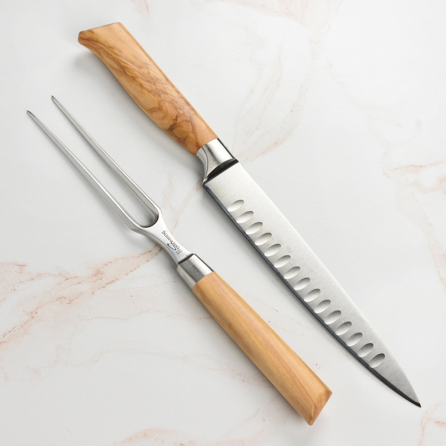 Messermeister Oliva Elite 2 Piece Hollow Edge Carving Set