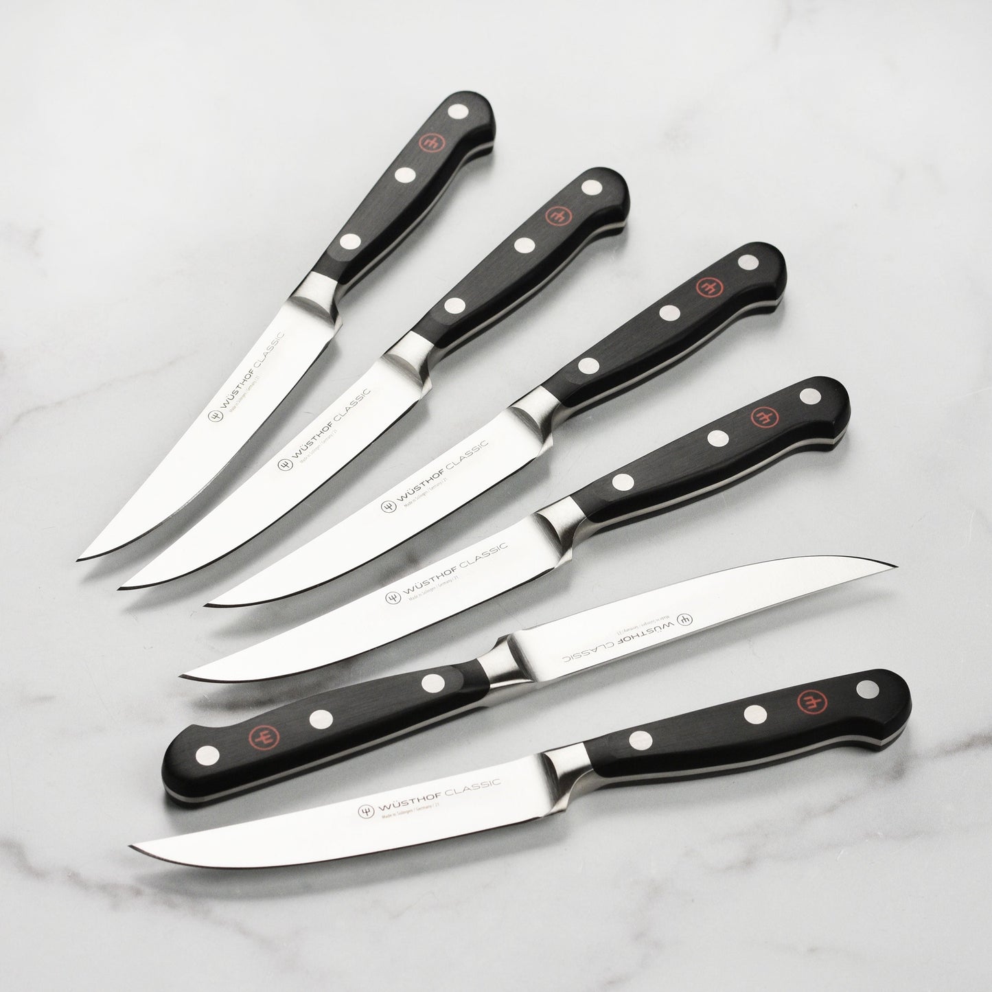 Wusthof Classic 16 Piece Acacia Knife Block Set with Forged Steak Knives