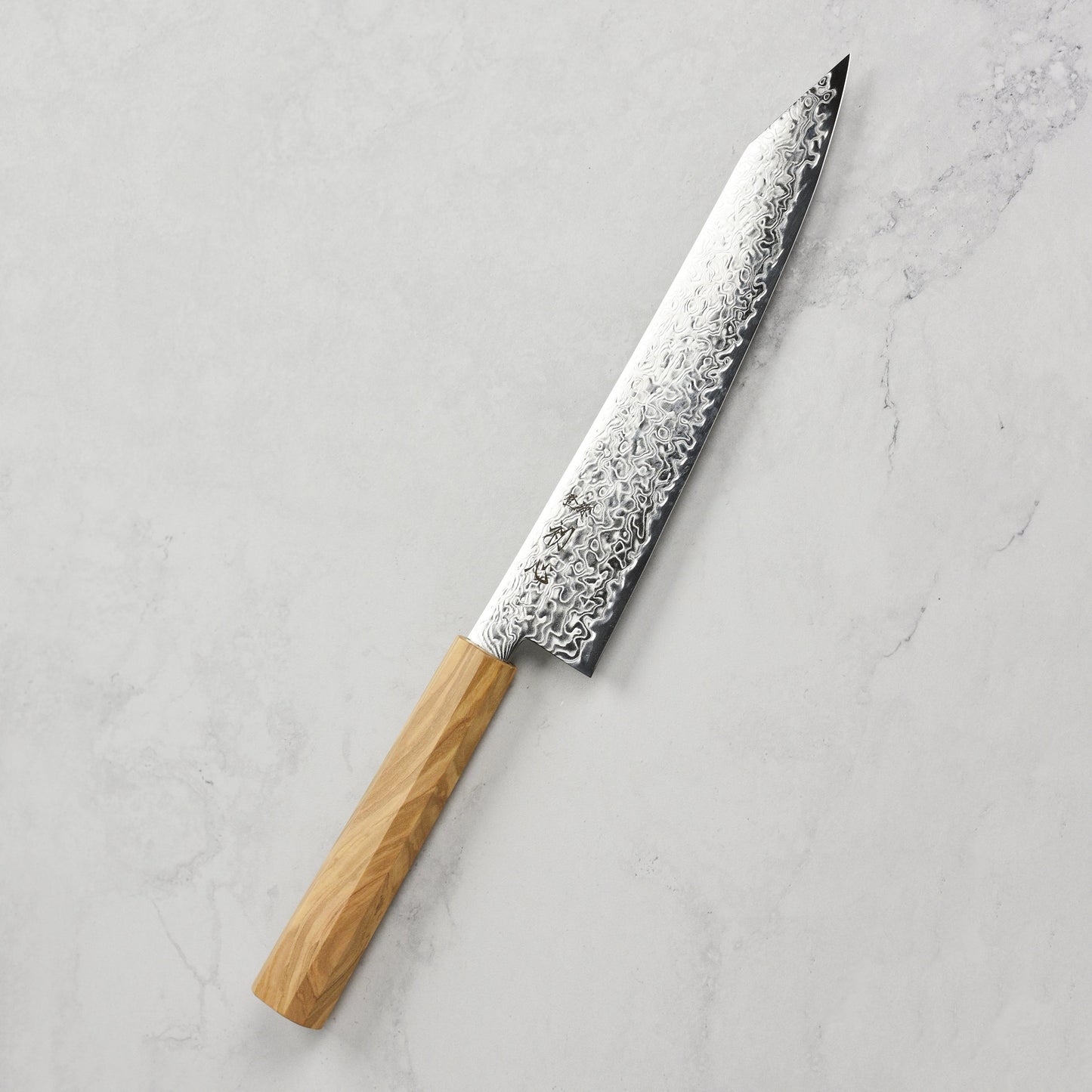 Hatsukokoro Ryuhyo SG2 Damascus 8.25" Kiritsuke Gyuto, Olivewood