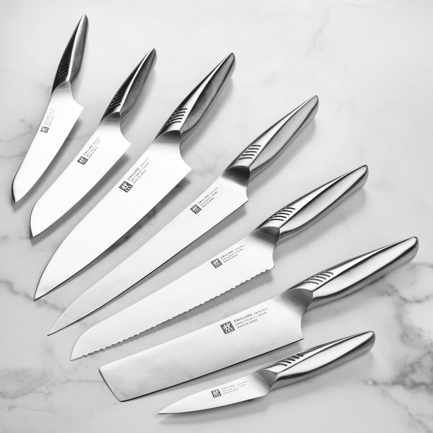 Zwilling Twin Fin II 8 Piece Magnetic Knife Block Set