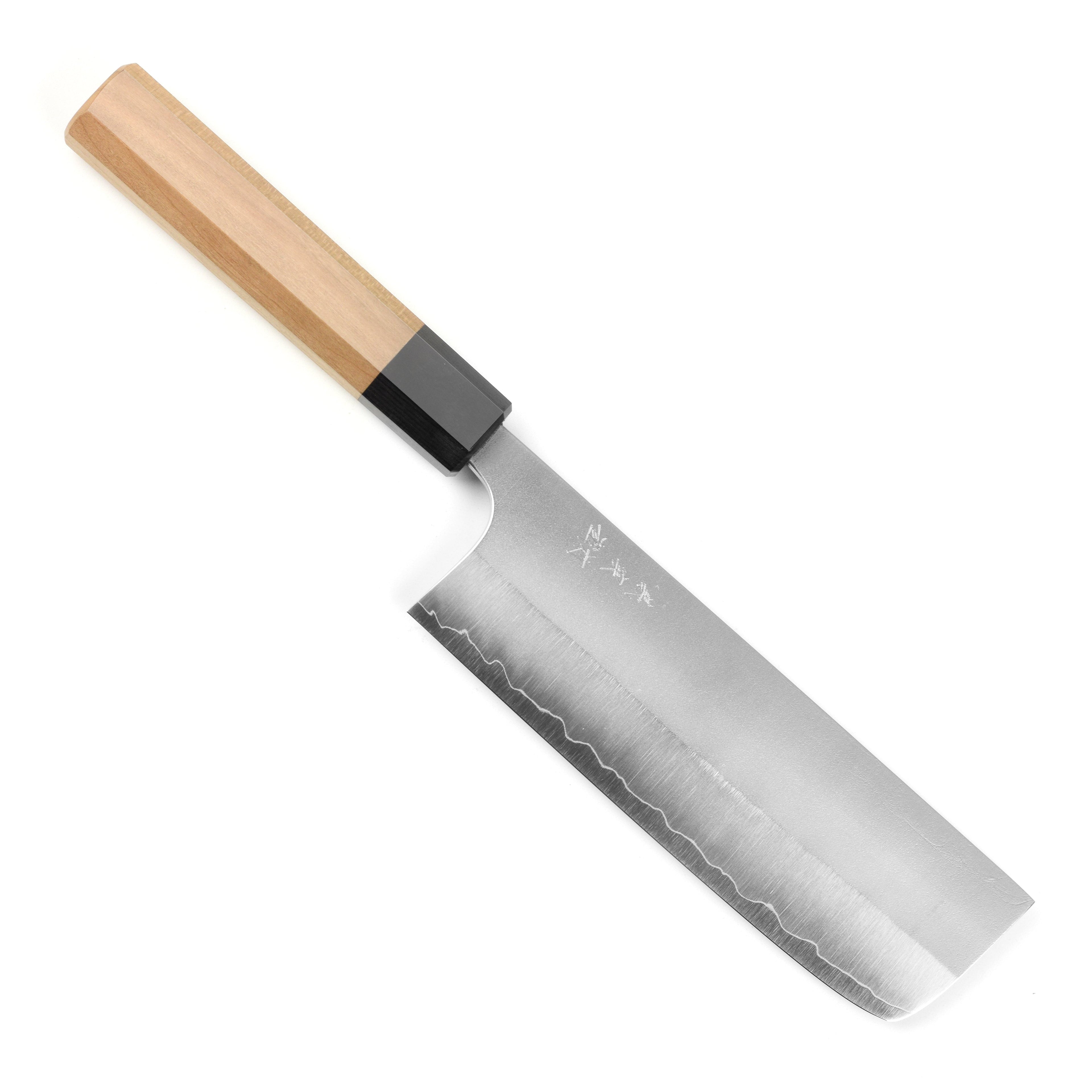 Yoshimi Kato Ginsan Nashiji Stainless Clad 6.5" Nakiri