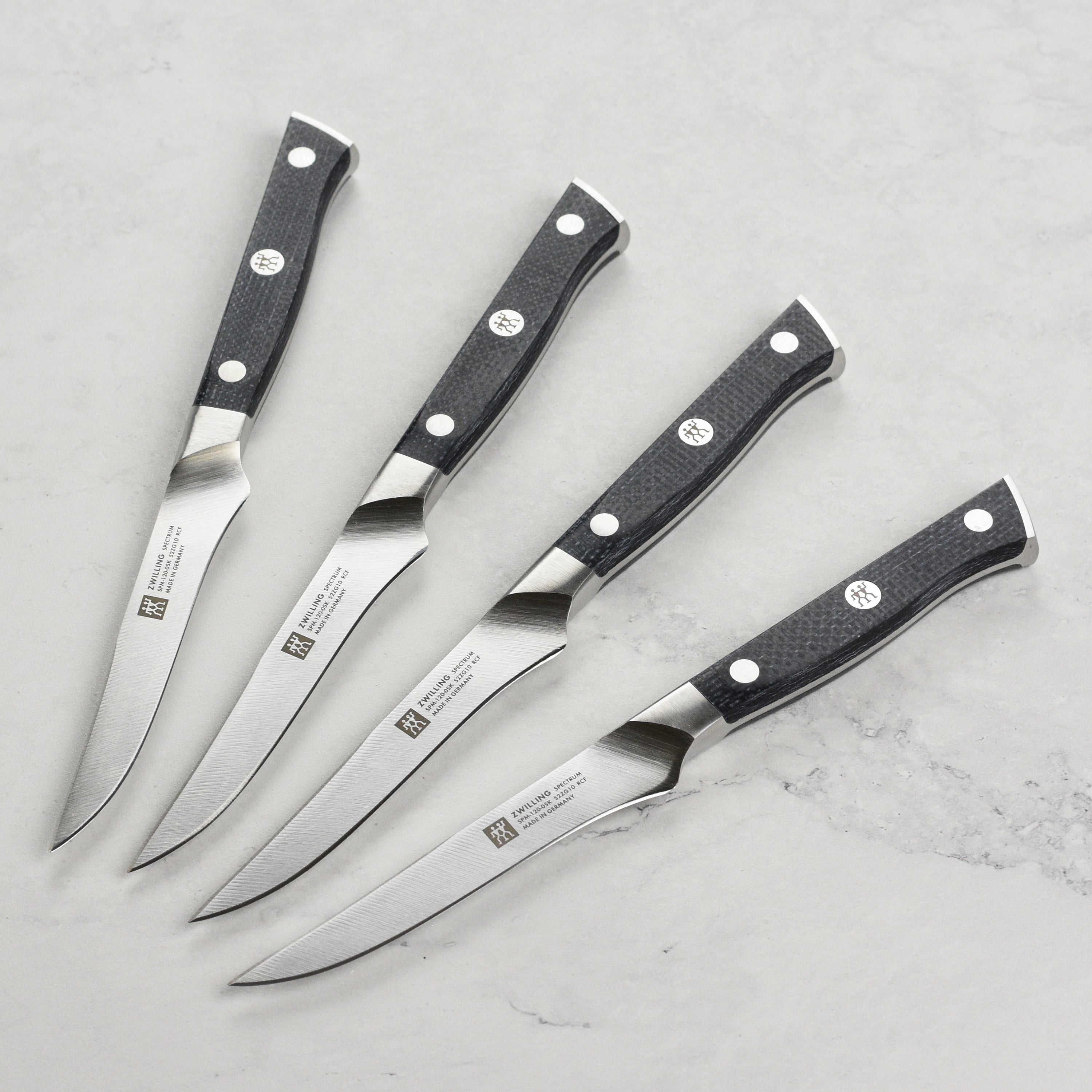 Zwilling Spectrum 4 Piece Steak Knife Set with Wooden Case