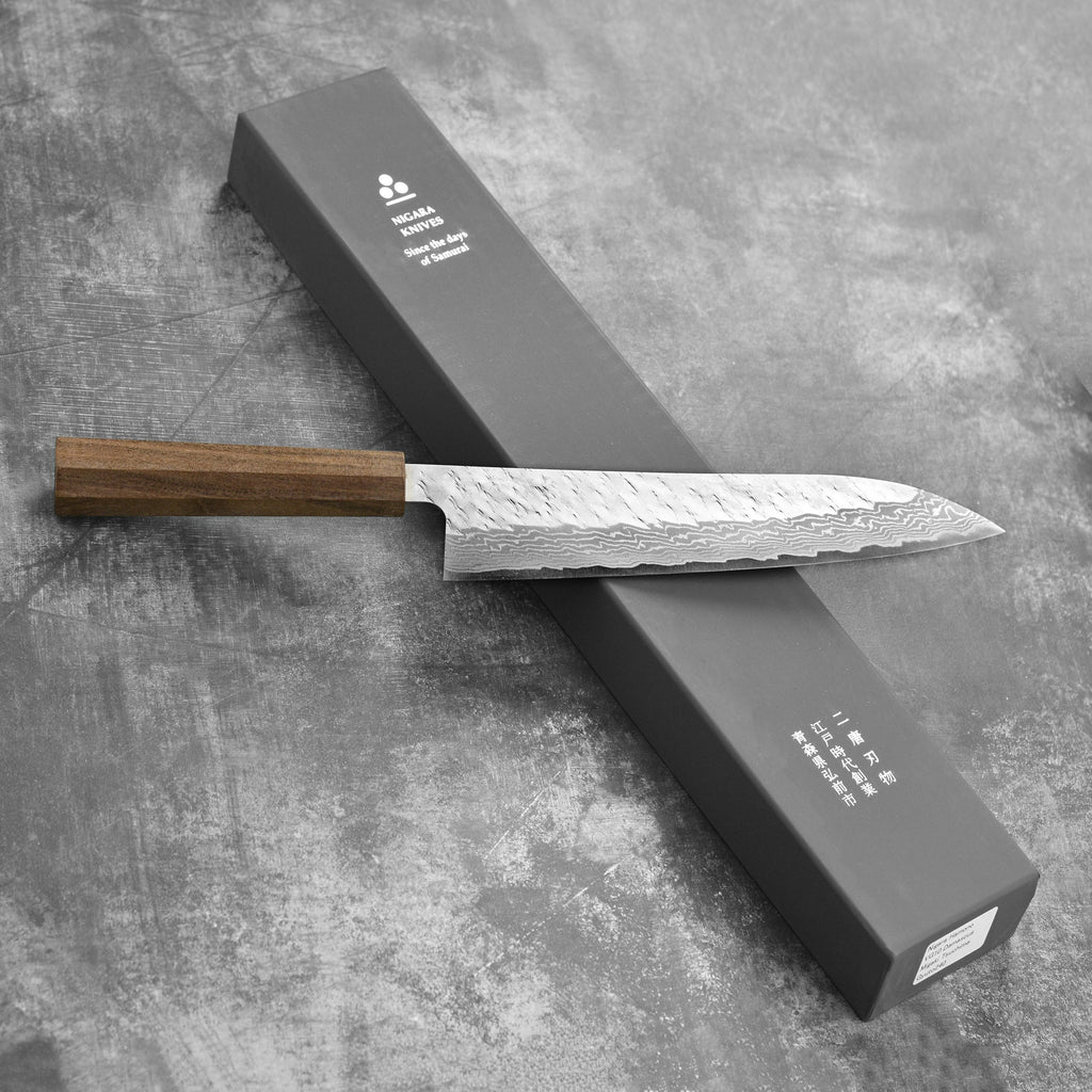 Nigara VG10 Tsuchime Damascus 9.4" Gyuto