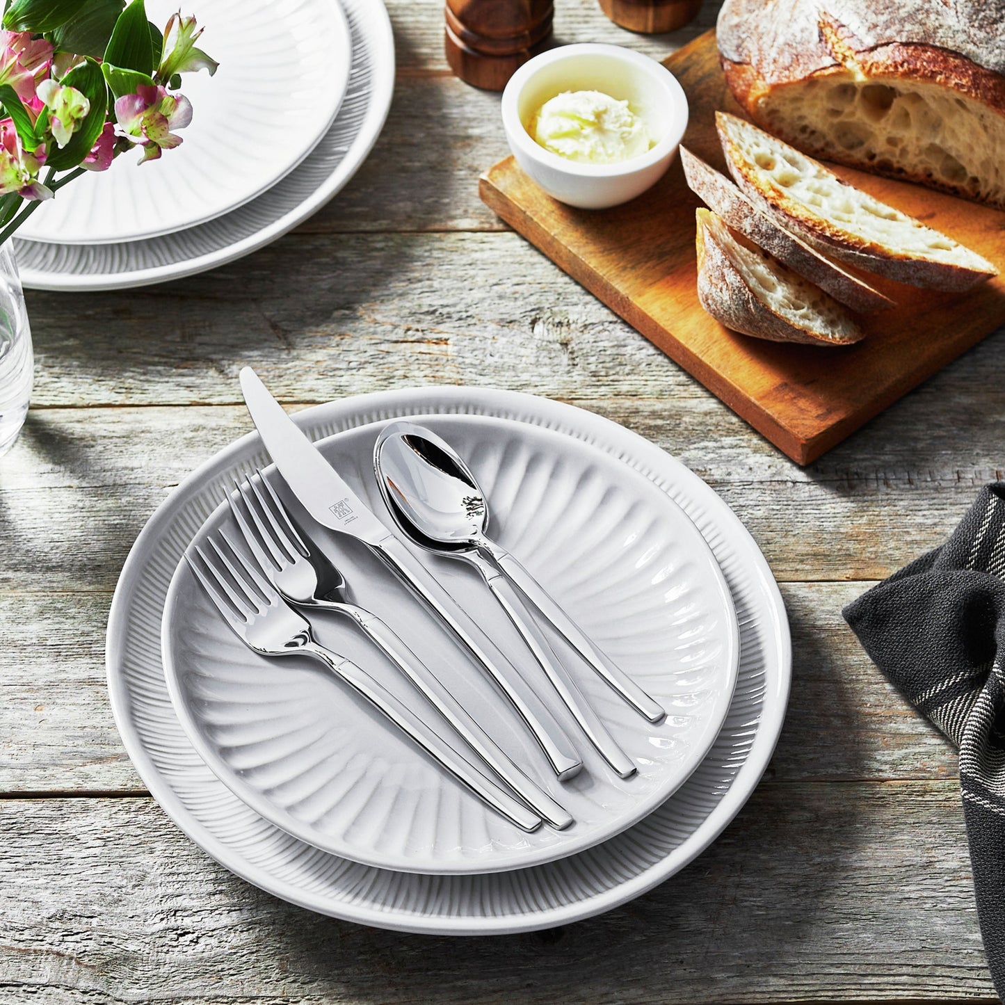 Zwilling Opus 45 Piece Stainless Steel Flatware Set