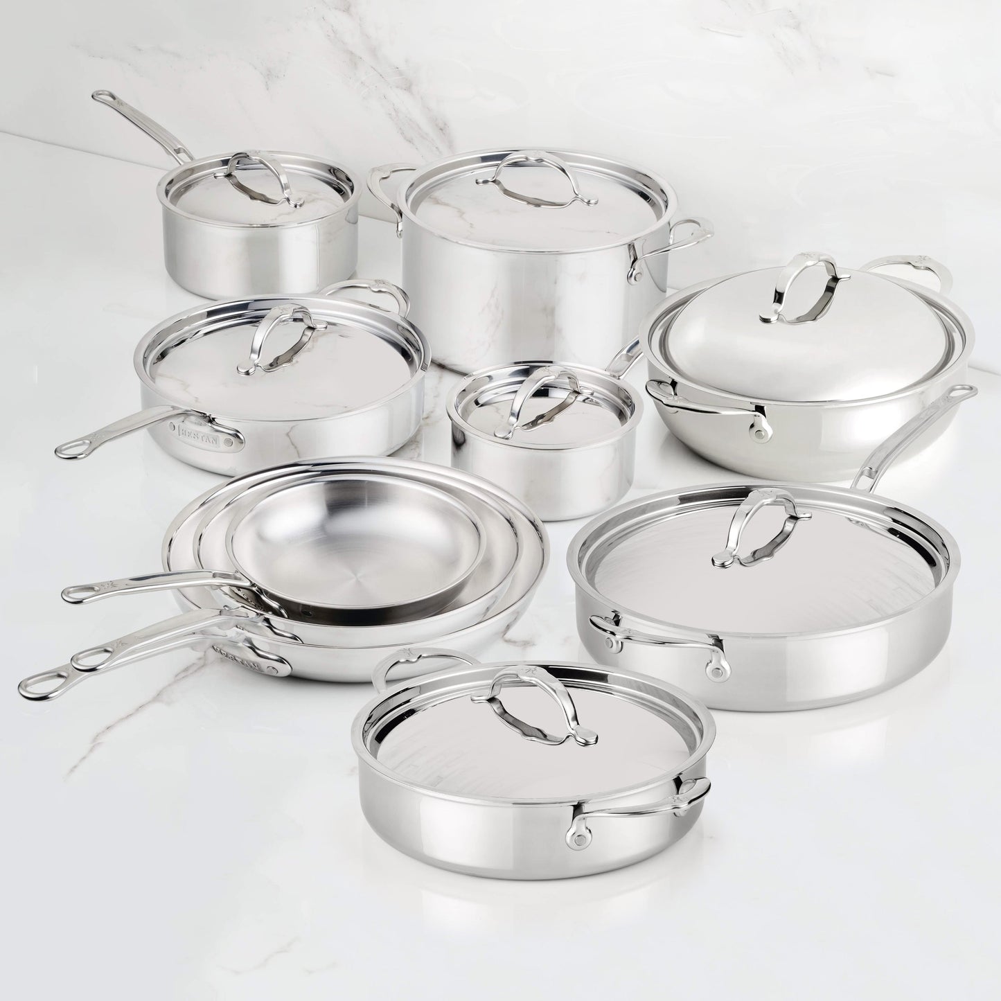 Hestan ProBond Luxe 17 Piece Stainless Steel Cookware Set