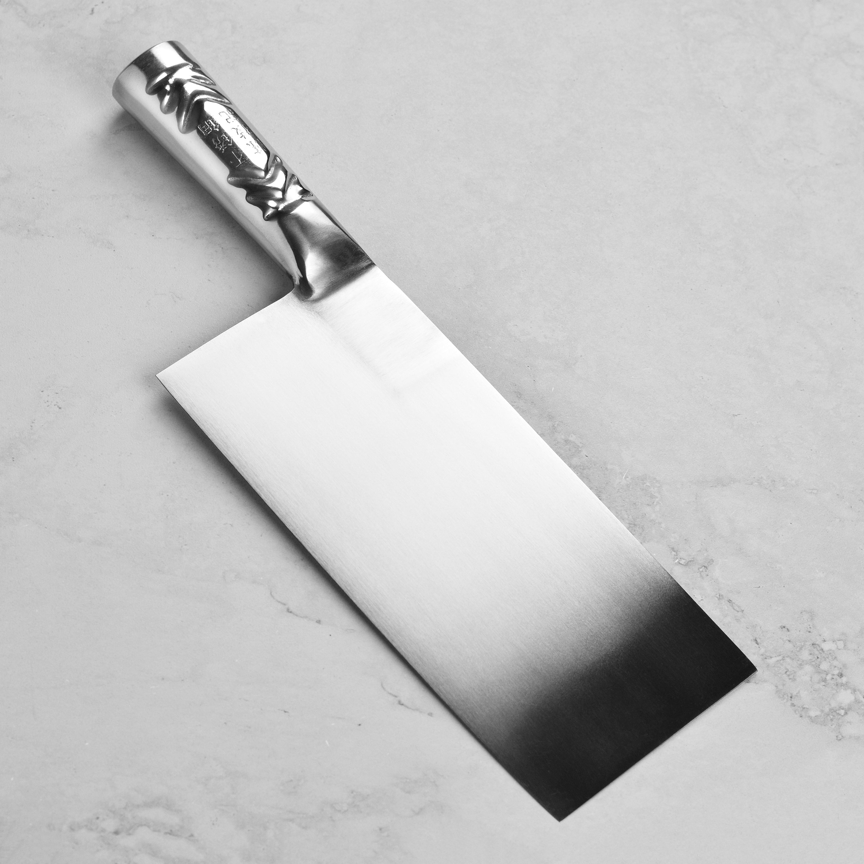 CCK Slicer 8" Stainless Steel Chinese Cleaver with Stainless Steel Handle