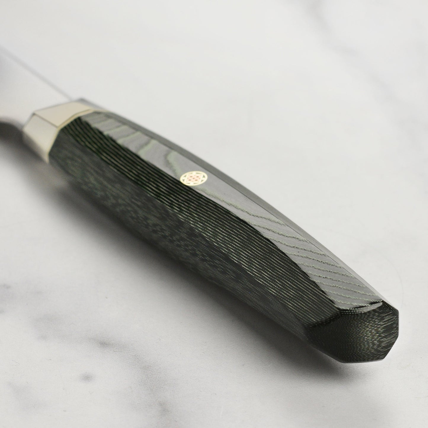 Zanmai Revolution SG2 5.9" Ko-Santoku with Green Micarta Handle