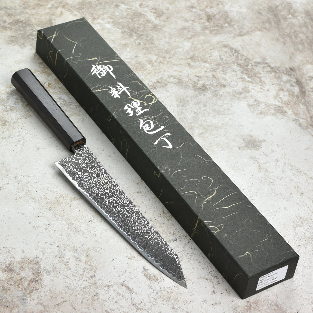 Hatsukokoro Ryuhyo SG2 Kurozome Damascus 8.25" Kiritsuke Gyuto