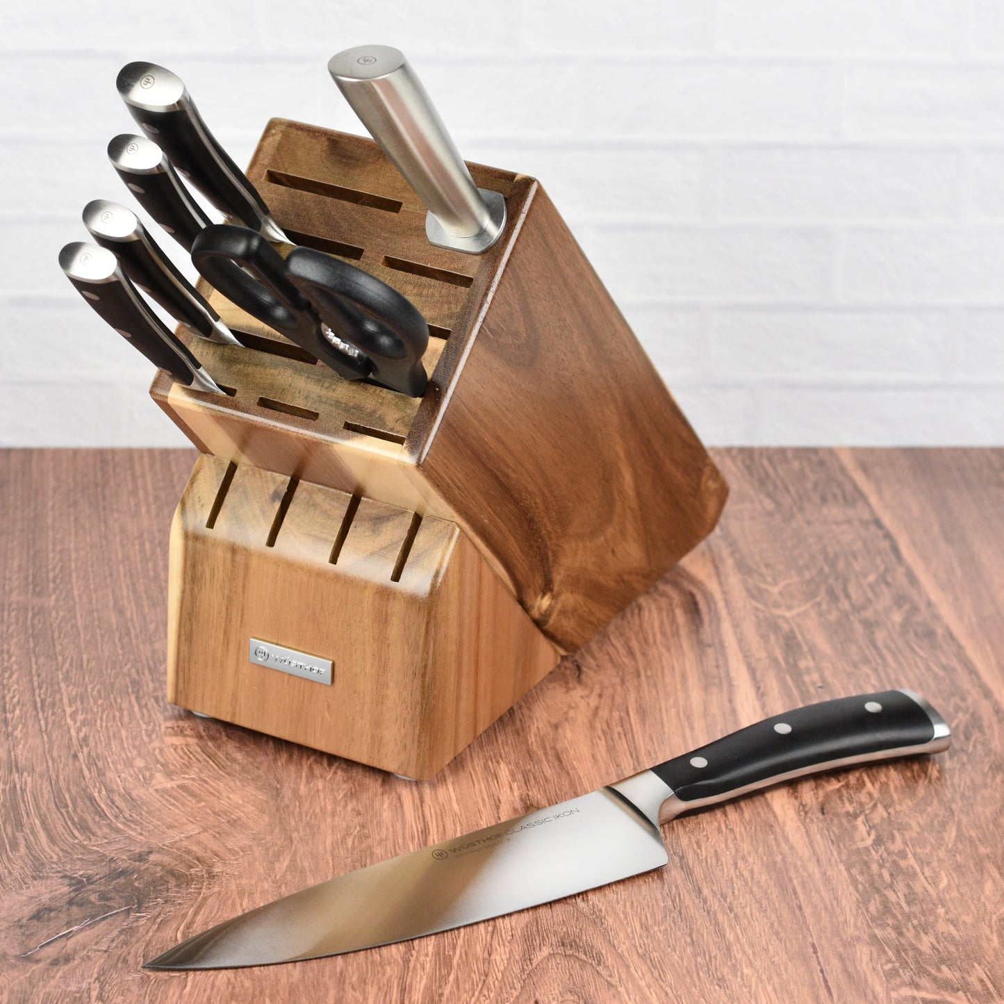 Wusthof Classic Ikon 8 Piece Acacia Knife Block Set