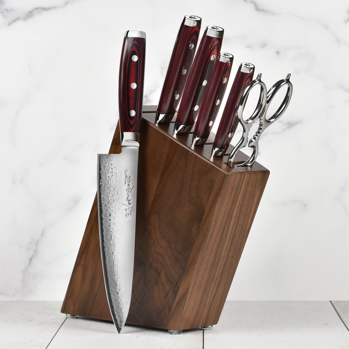 Yaxell Super Gou SG2 7 Piece Knife Block Set