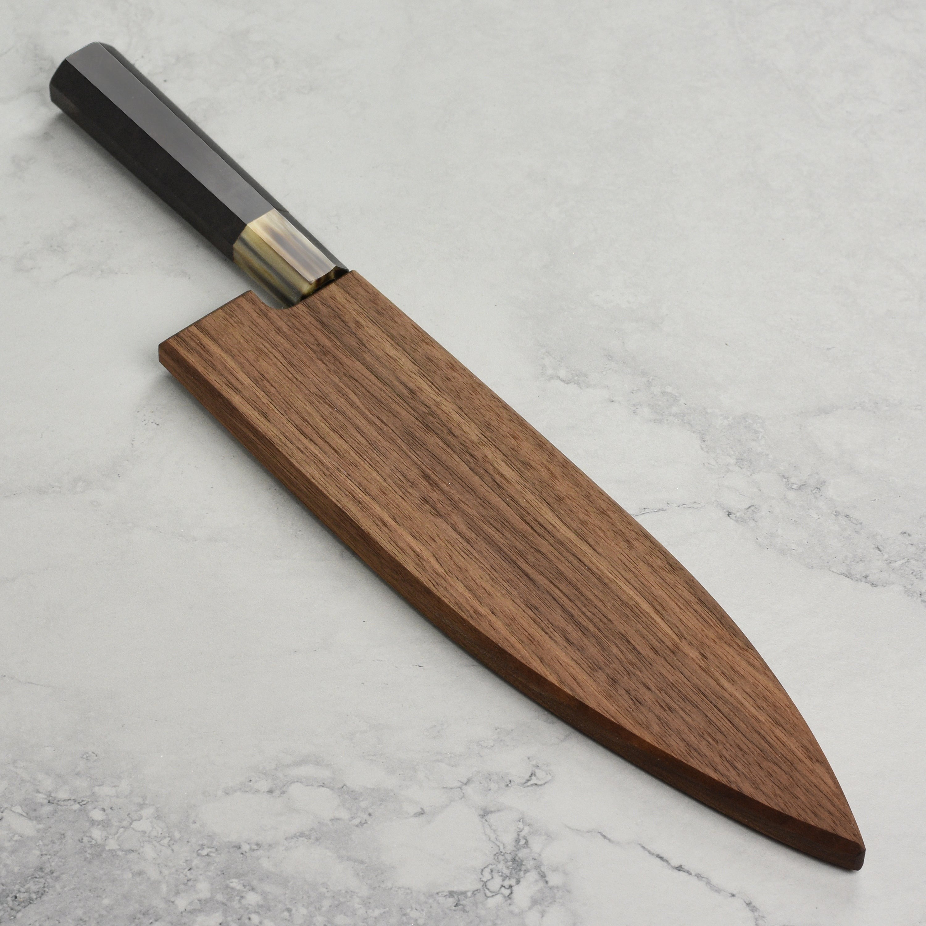 Walnut Magnetic Saya for 9.4" Gyuto
