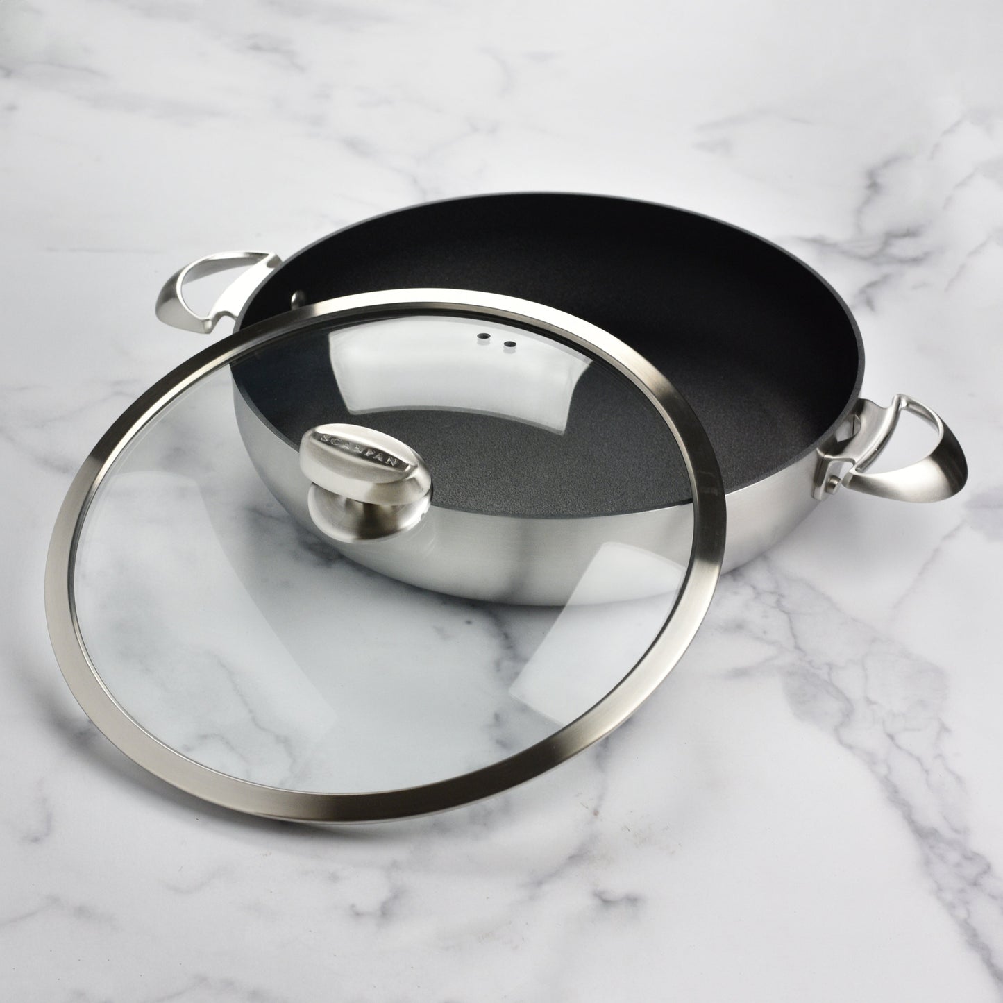Scanpan CX+ 5.5-quart Stainless Steel Nonstick Braiser