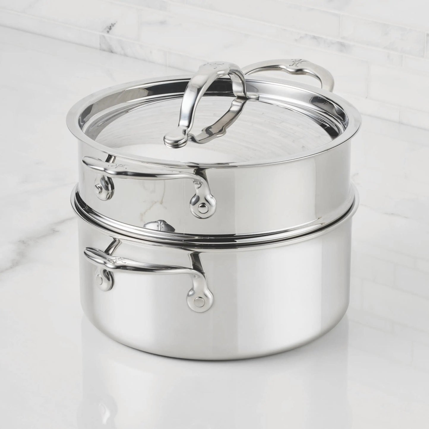 Hestan ProBond Luxe 3-quart Stainless Steel Soup Pot & Steamer Set