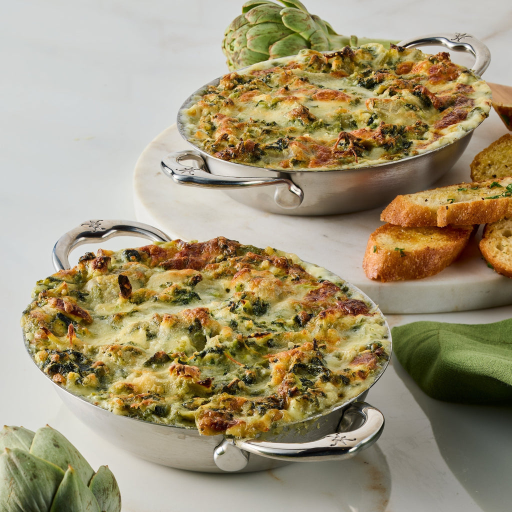 Hestan Tri-Ply 2-piece Oval Au Gratin Set, 6.5" x 5.5"