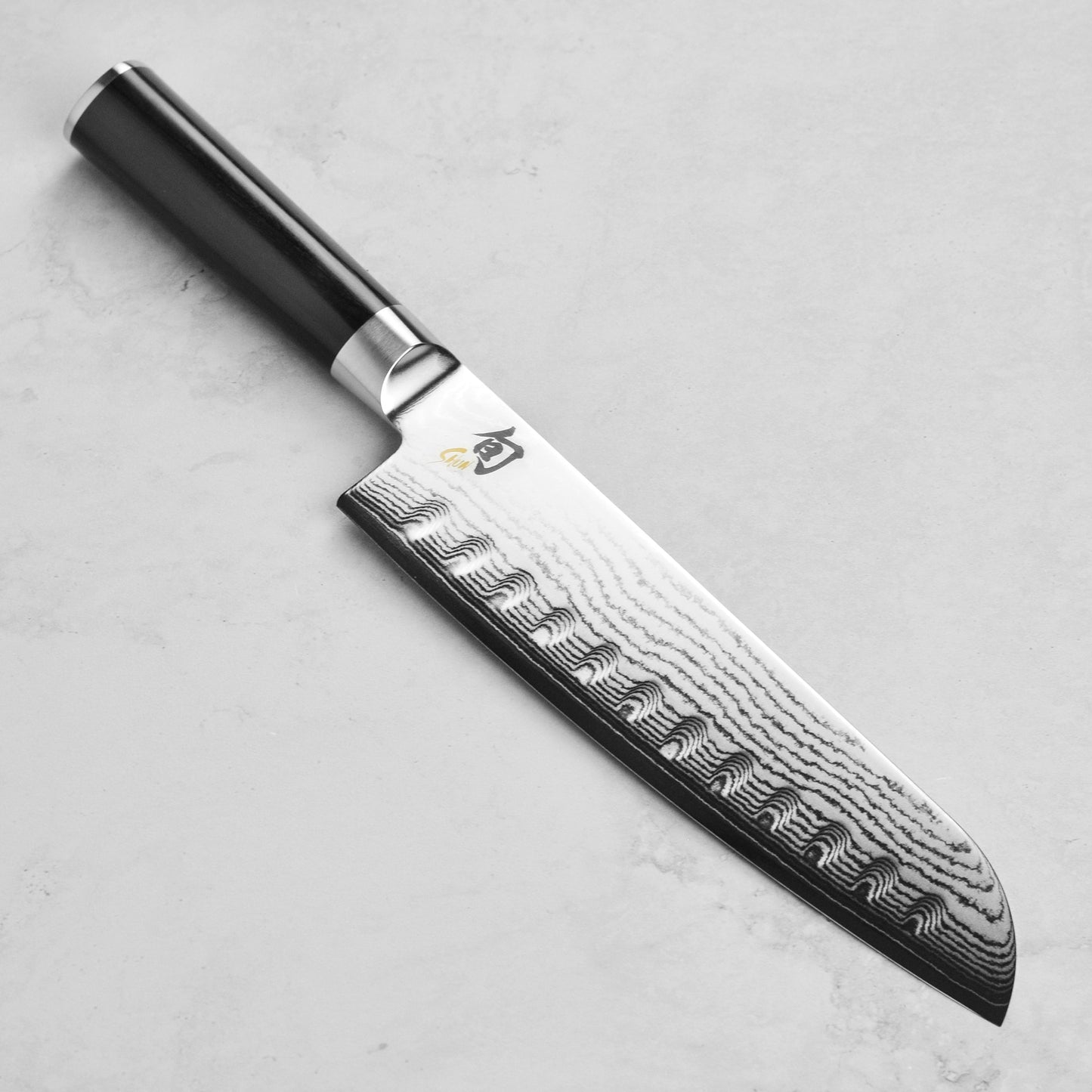 Shun Classic 8.5" Hollow Edge Santoku Knife