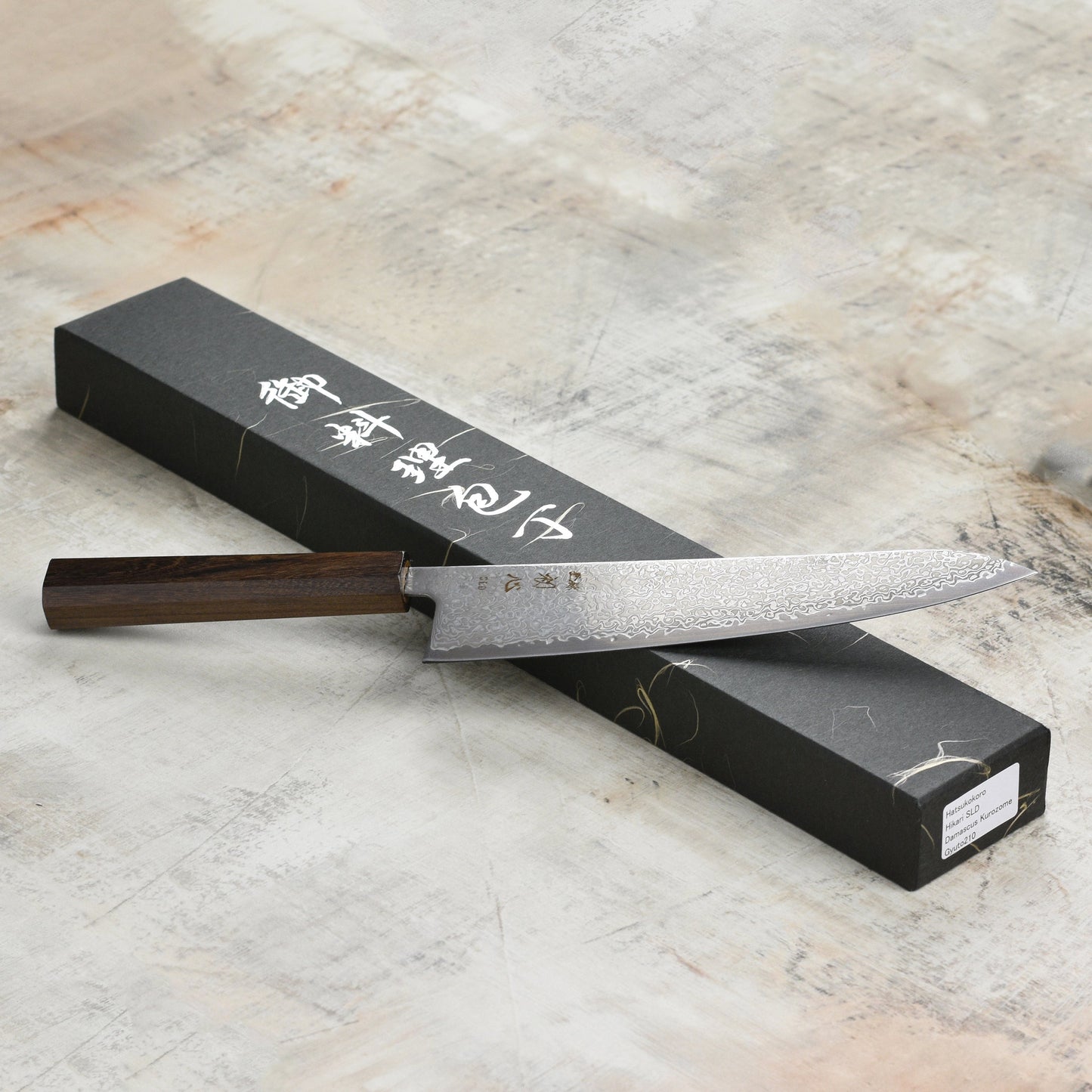 Hatsukokoro Hikari SLD Kurozome Damascus 8.25" Gyuto