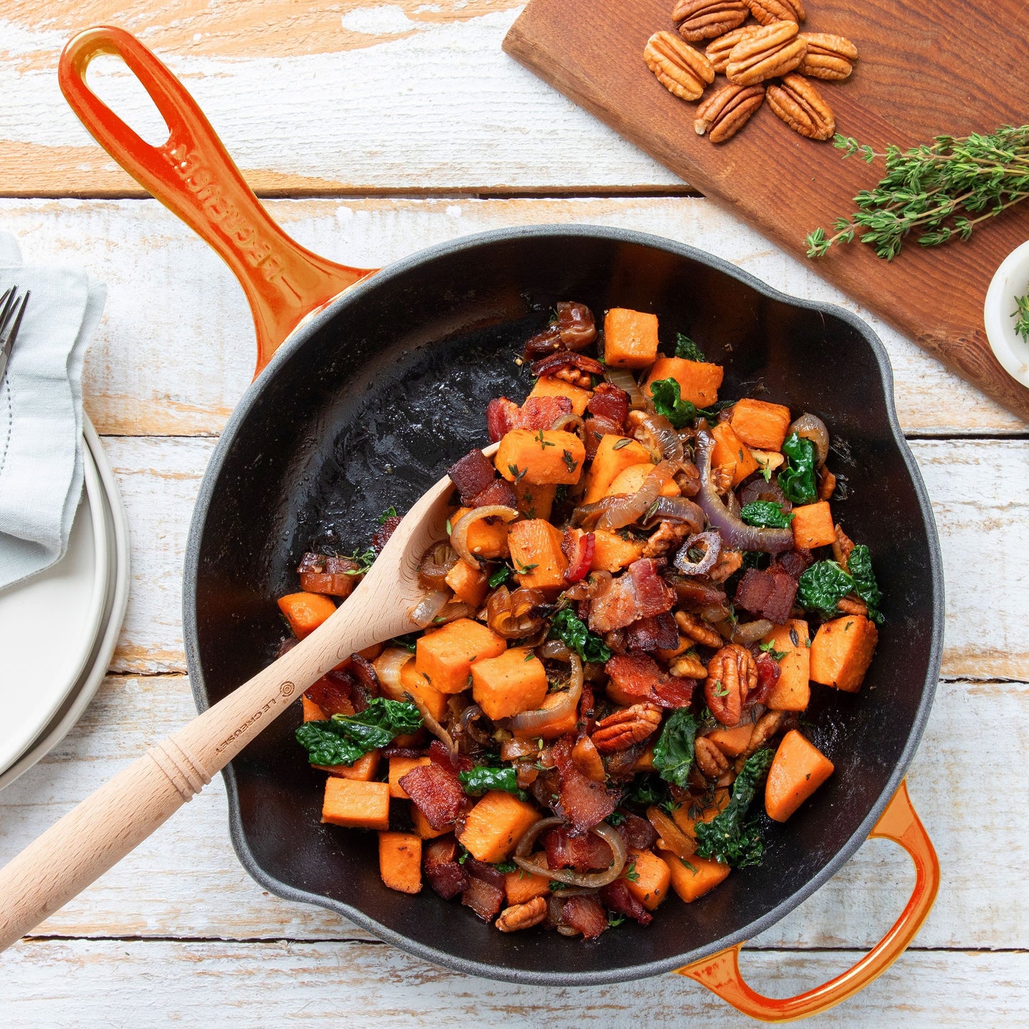 Le Creuset Signature Cast Iron 11.75" Flame Skillet