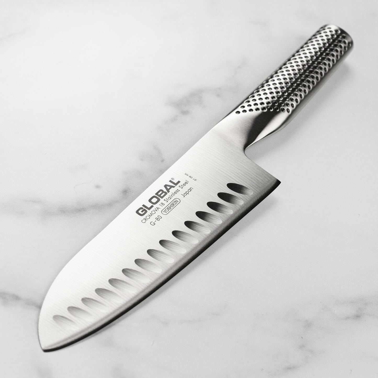 Global 7" Hollow Edge Santoku Knife