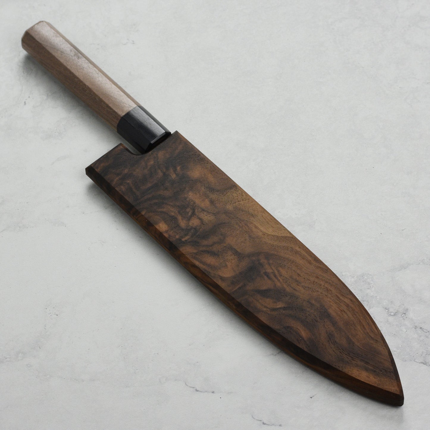 Walnut Magnetic Saya for 8.25" Gyuto