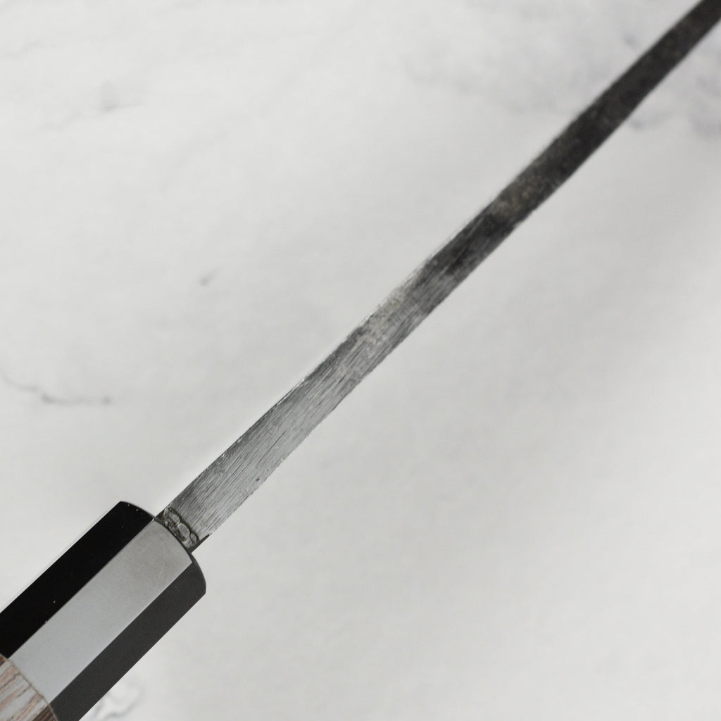 Hatsukokoro Kurokaze Aogami #2 Kurouchi 6.5" Double Bevel Deba, Wenge