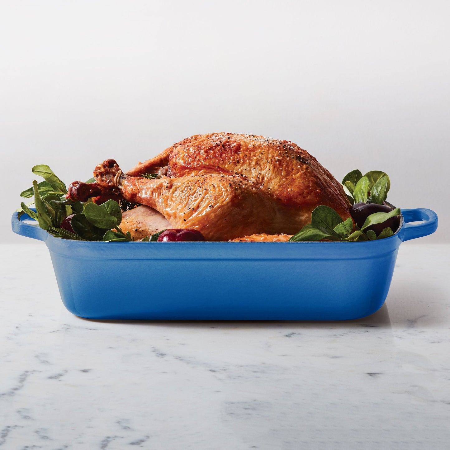 Le Creuset Signature Cast Iron Marseille Roasting Pan, 12.75x9.75"