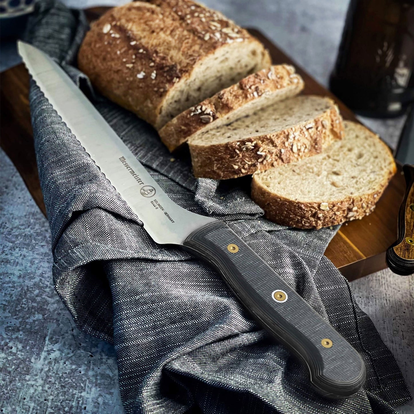 Messermeister Custom Micarta 8" Offset Bread Knife