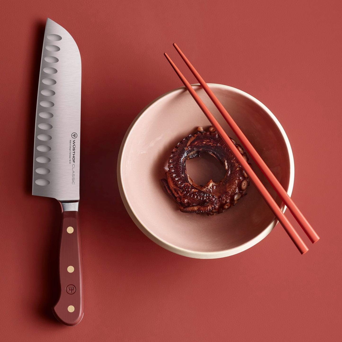 Wusthof Classic Tasty Sumac 7" Hollow Edge Santoku Knife