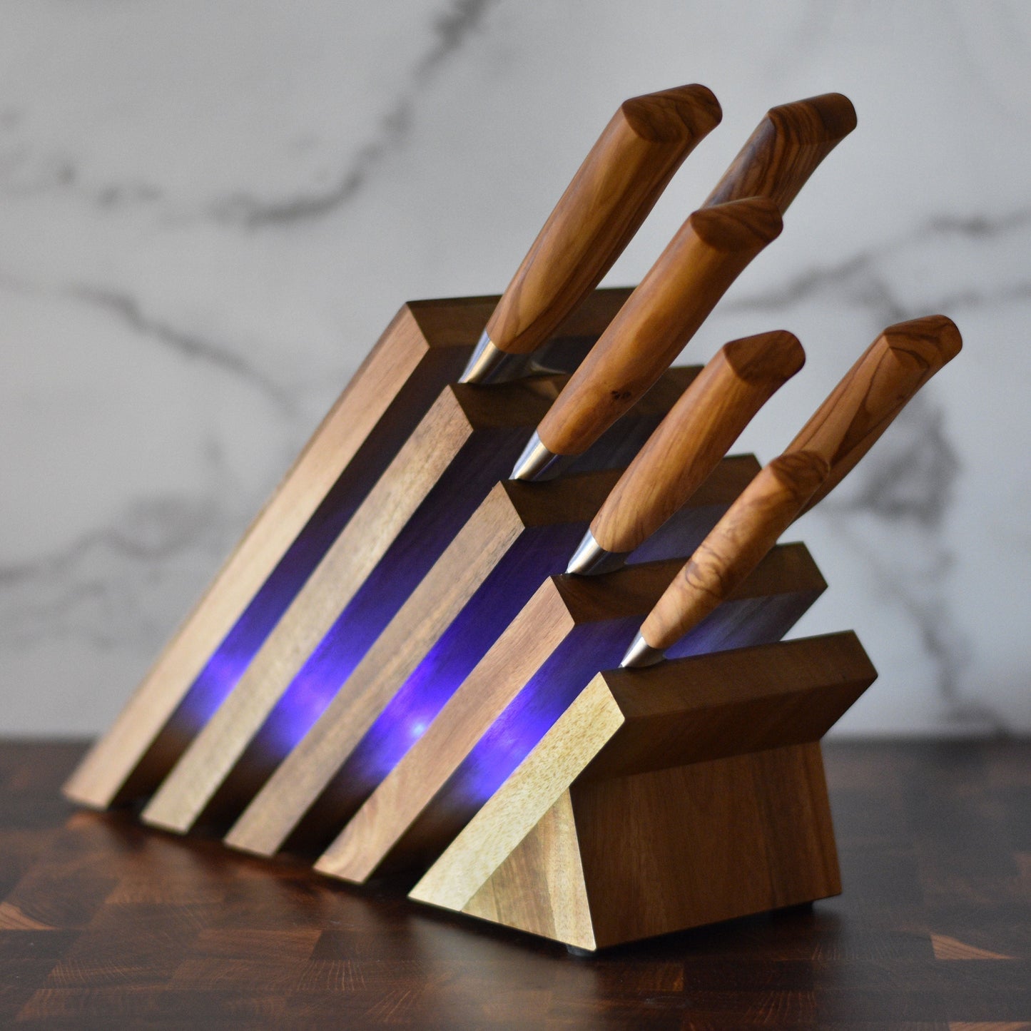 Messermeister Next Level Magnetic Knife Block with UV Light