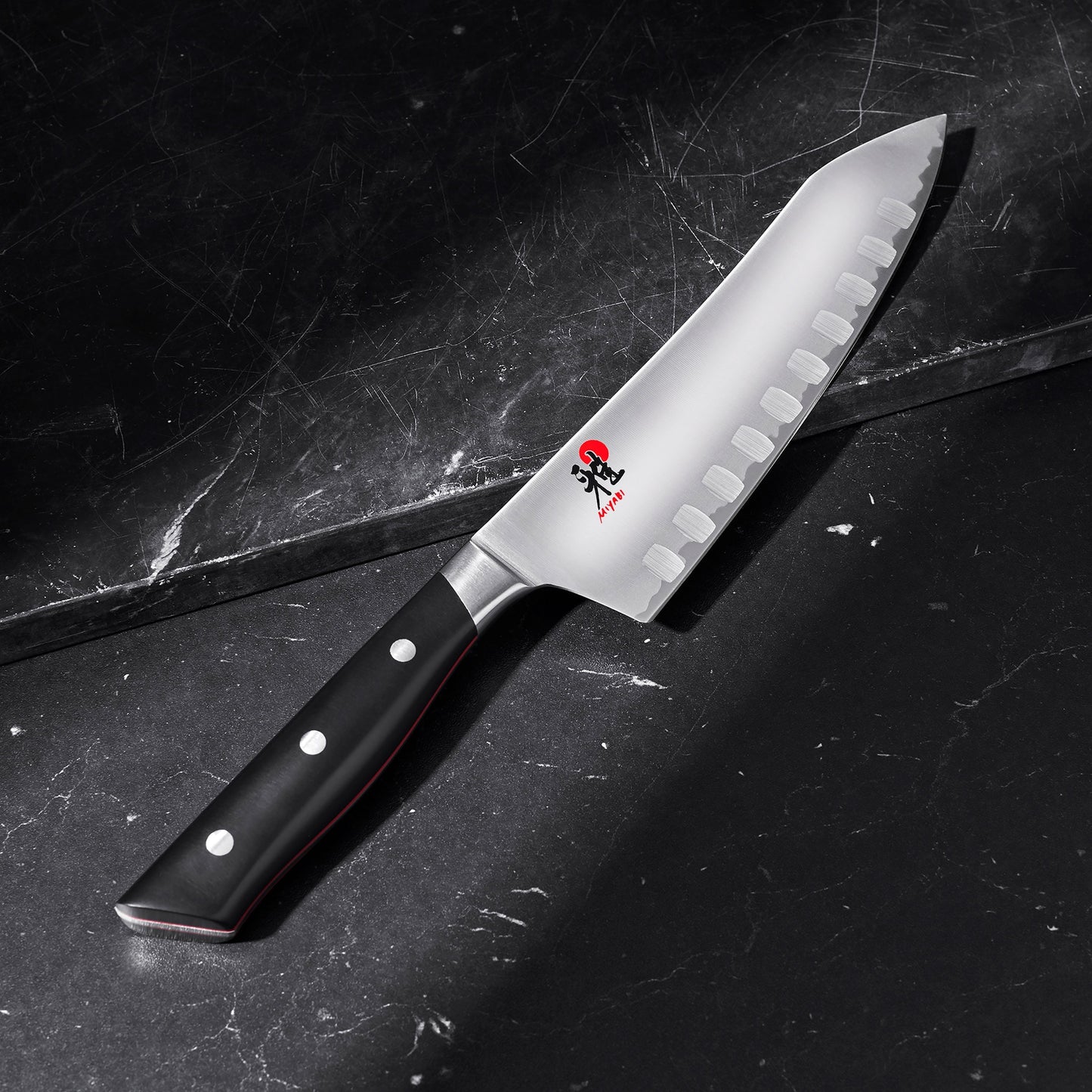 Miyabi Evolution 7" Hollow Edge Rocking Santoku Knife