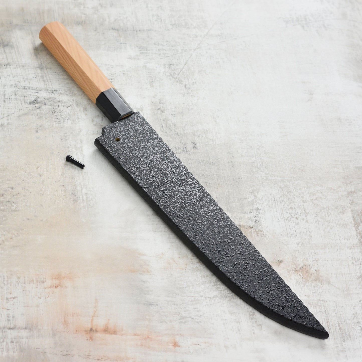 Takayuki x Itsuo Doi Homura Aogami #2 9.4" Sujihiki with Saya