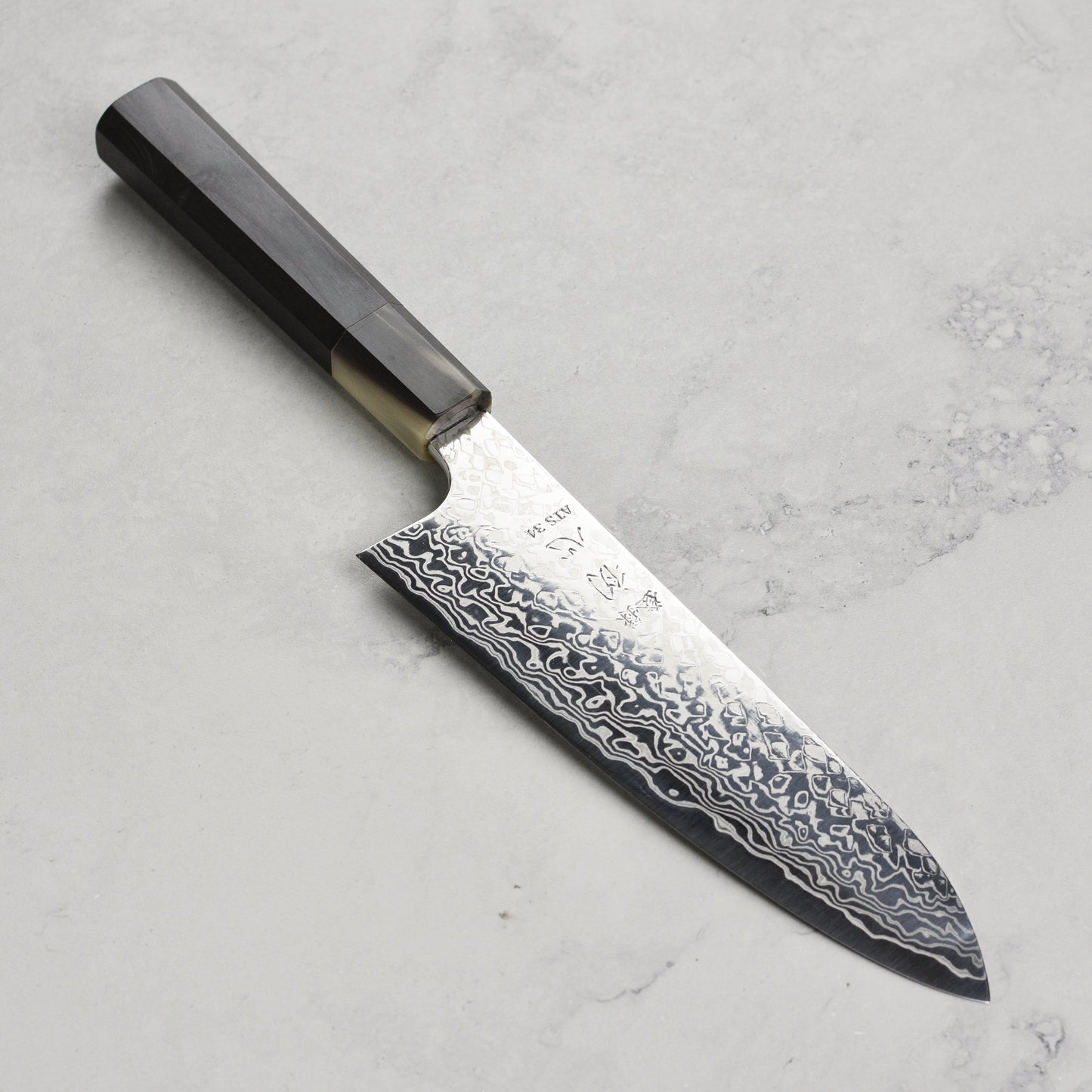Hatsukokoro x Yauji Ginga34 Damascus 7" Santoku