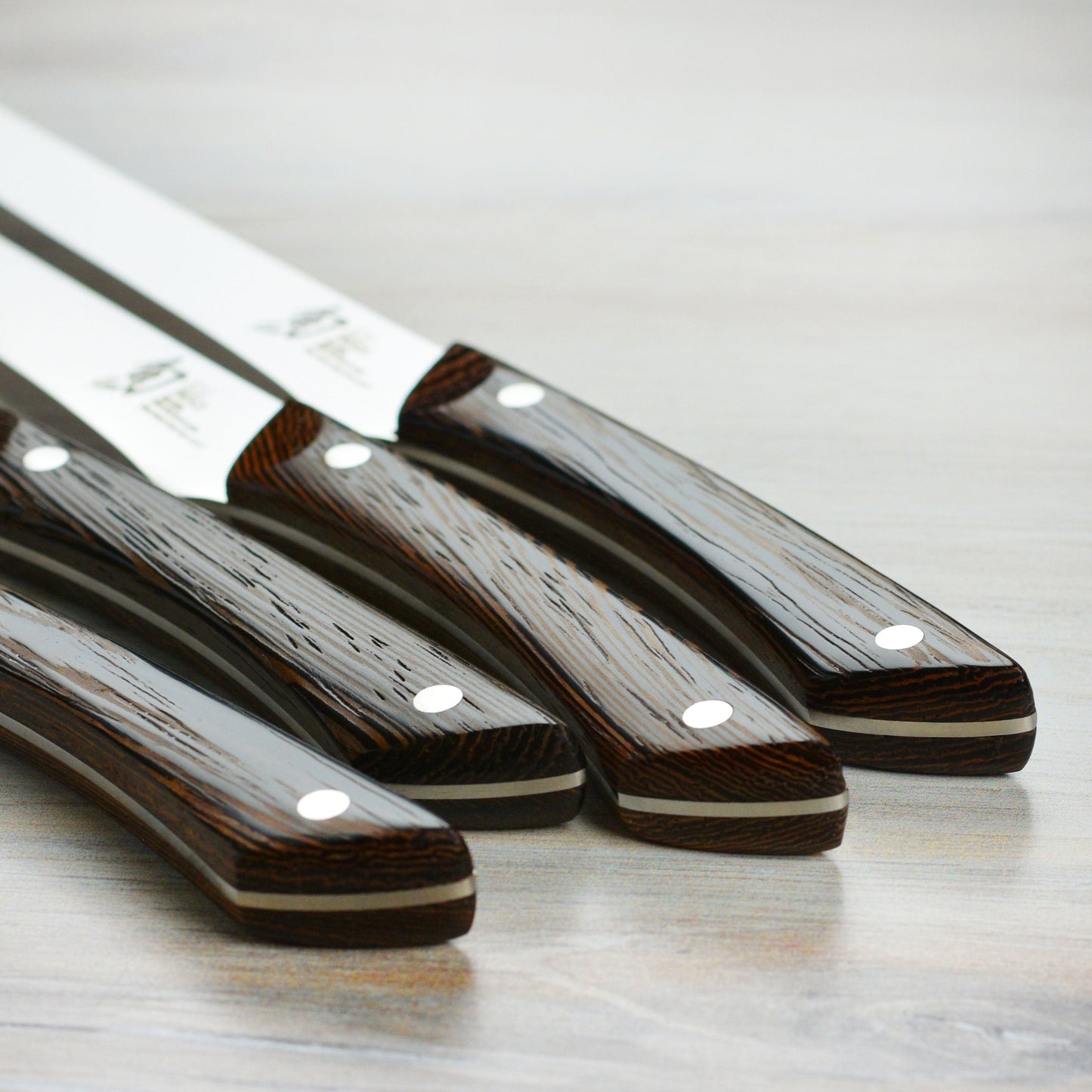 Shun 4 Piece Shima Steak Knife Set, Natural Tagayasan