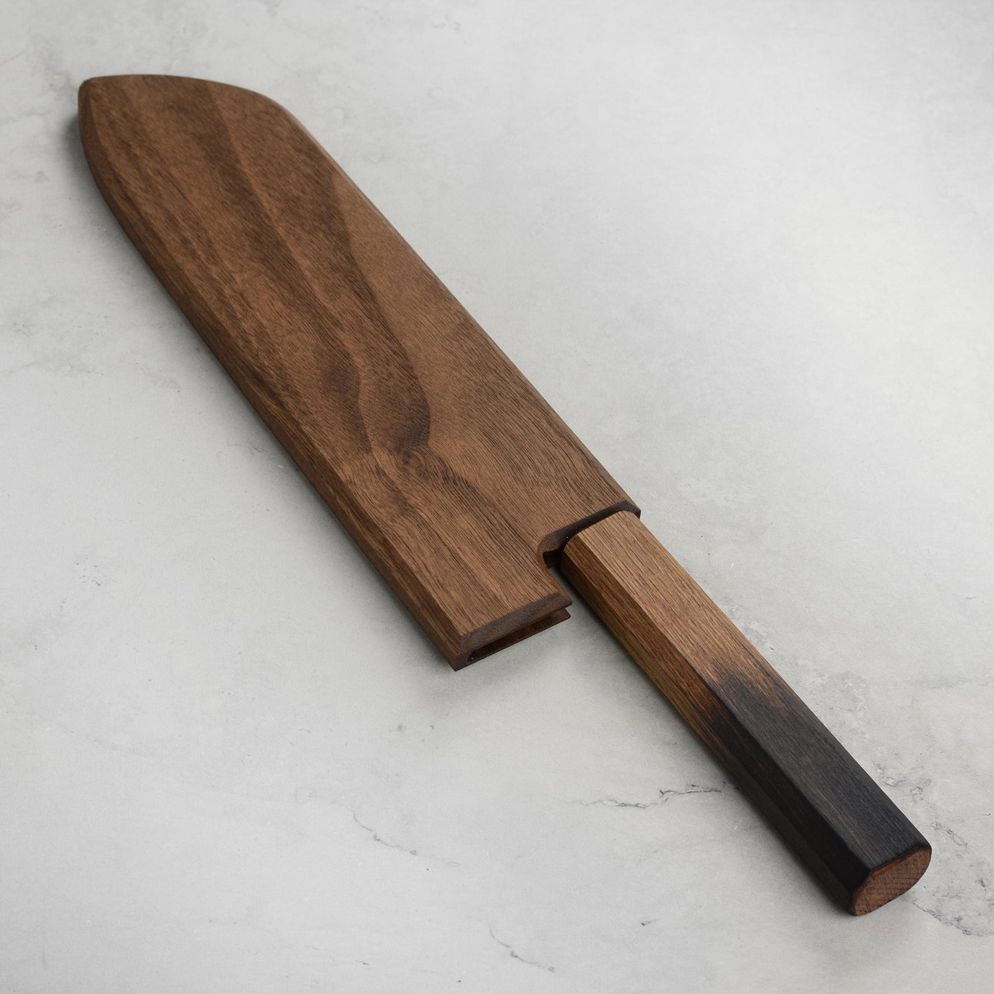 Magnetic Saya for Bunka & Santoku Knives, Walnut