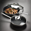 Scanpan Maitre D' Stratanium+ Nonstick Stainless Steel Fry Pan Set with Lids