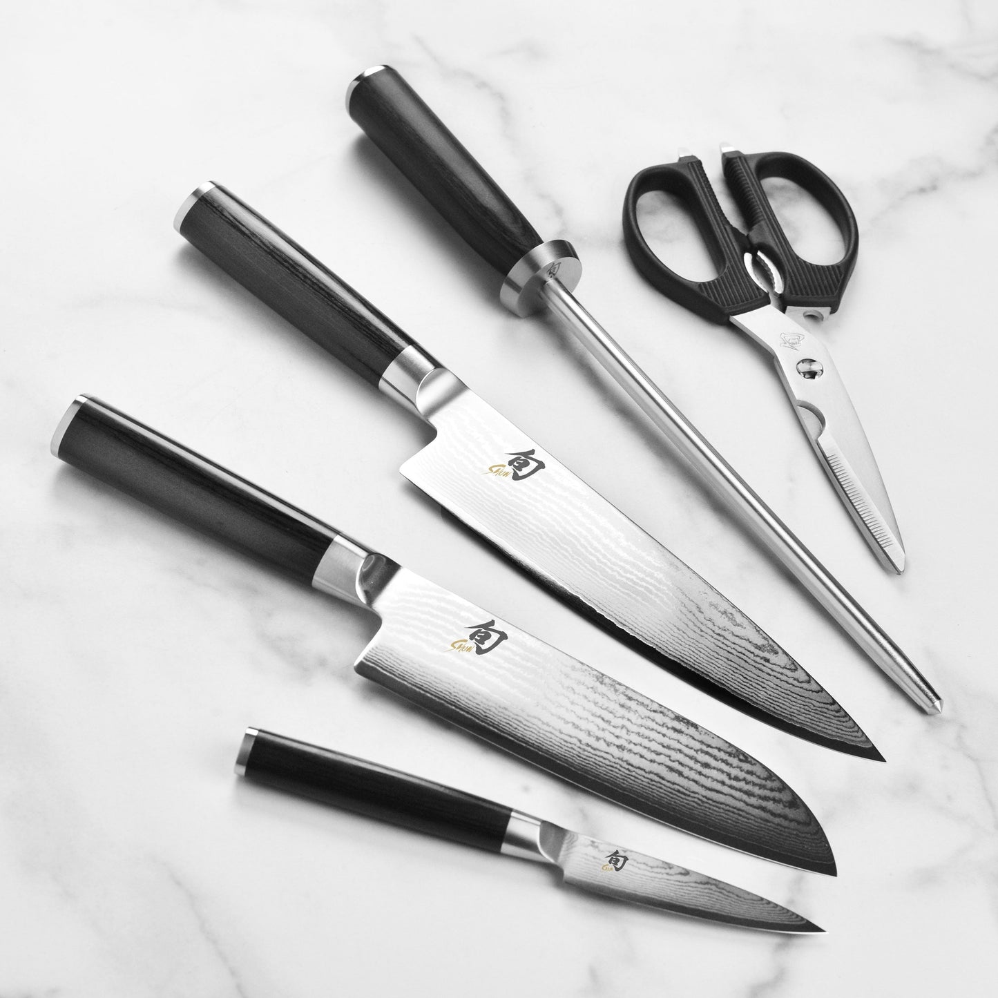 Shun Classic 6 Piece Slim Knife Block Set