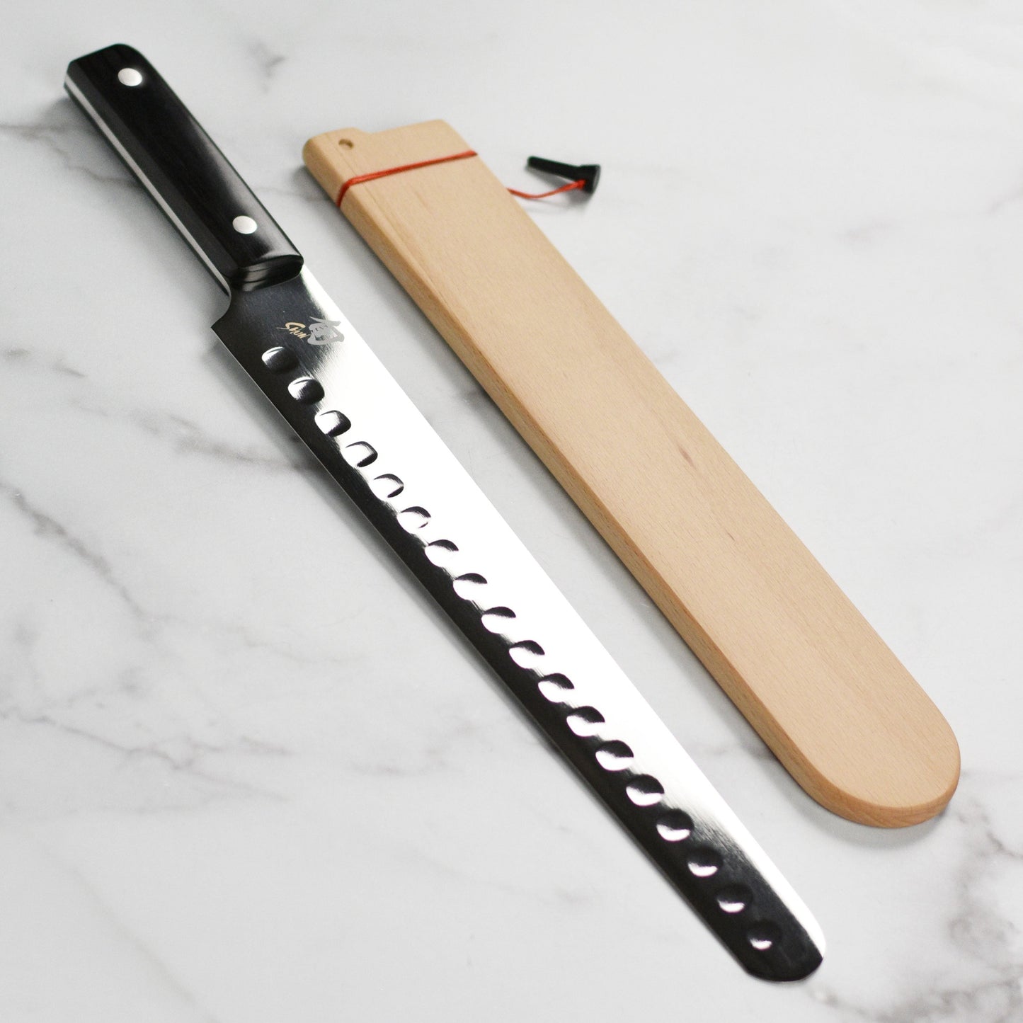 Shun Classic 12" Hollow Edge Brisket Knife with Saya