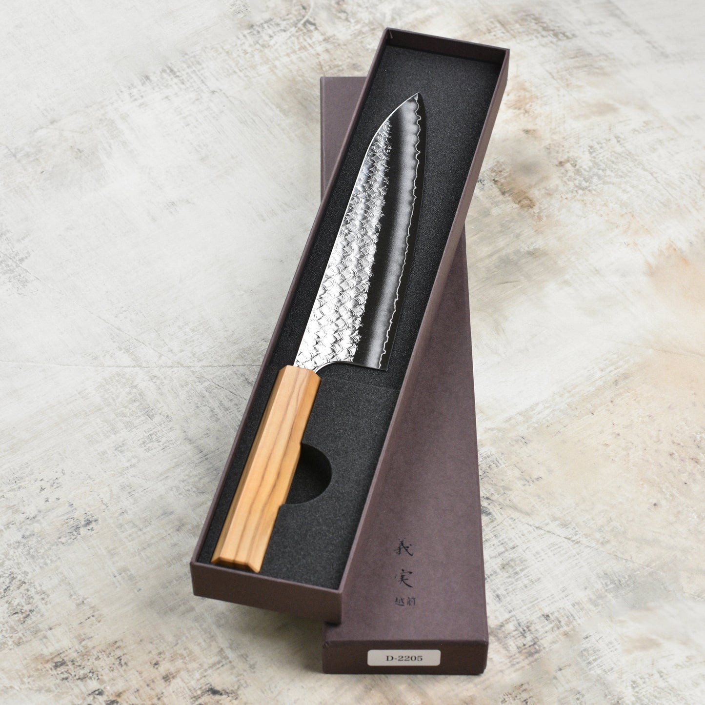Yoshimi Kato Minamo SG2 8.25" Gyuto, Olivewood