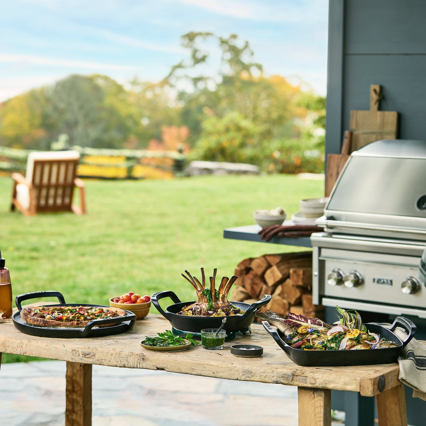 Le Creuset Alpine Outdoor Cast Iron 15" Pizza Pan