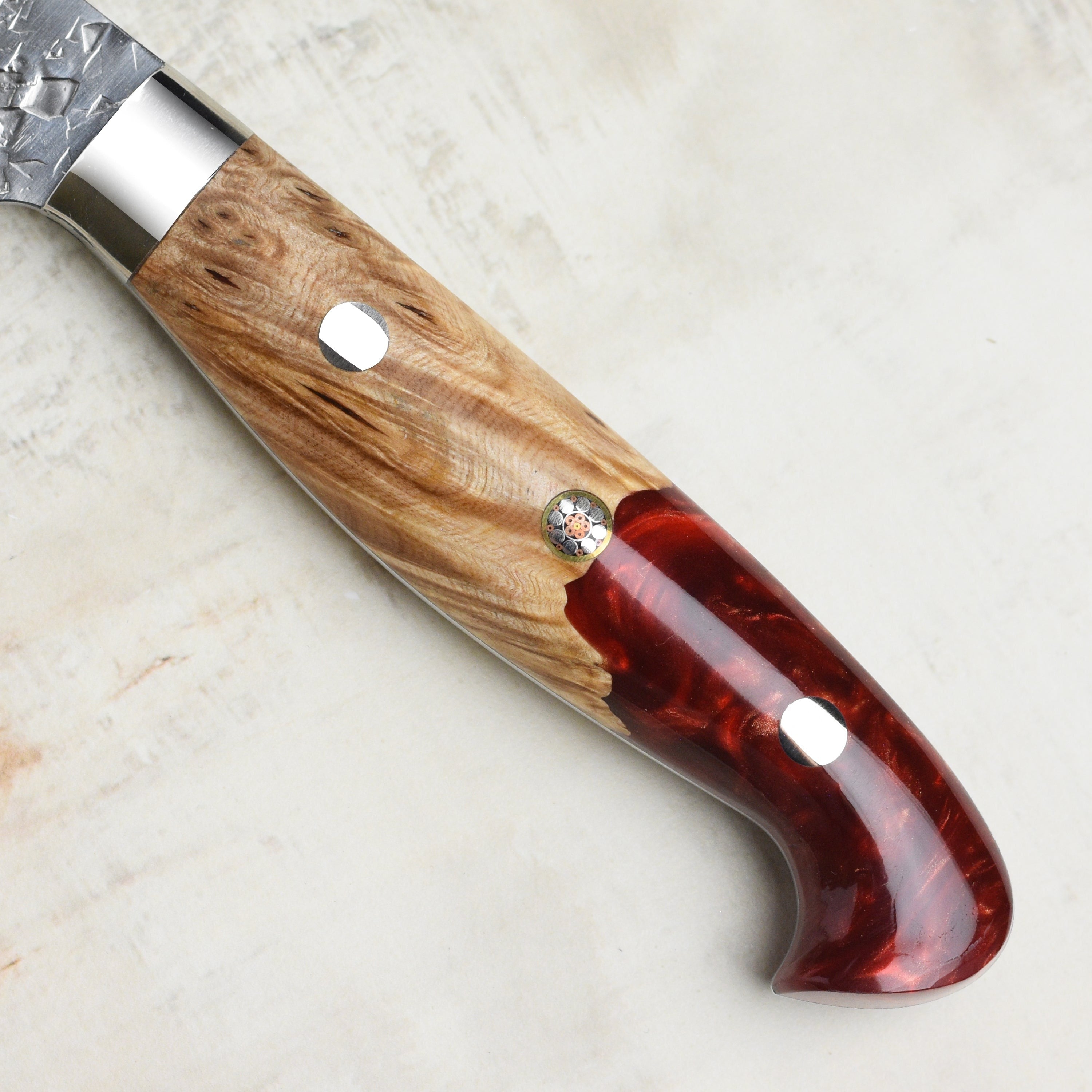 Kurosaki Shizuku Forged SG2 Damascus 9.4" Sujihiki with Saya