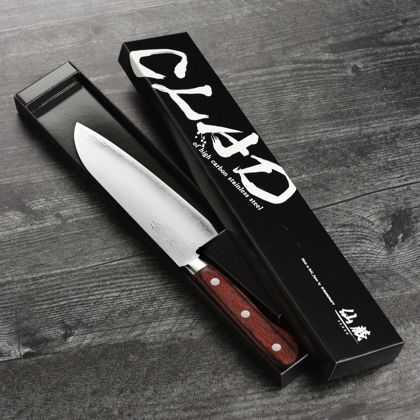 Senzo Clad AUS10 6.5" Santoku Knife