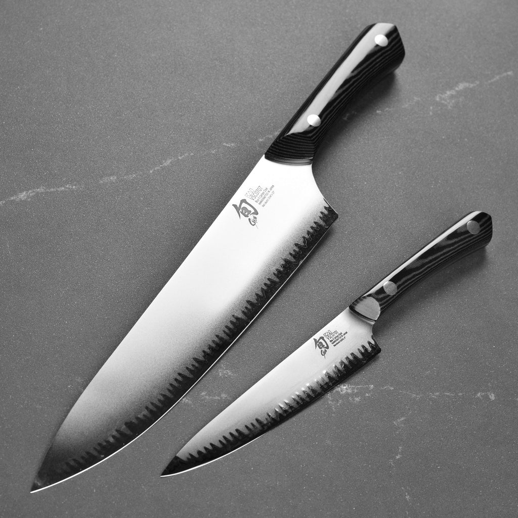Shun Narukami Blue #2 Carbon Steel 10" Chef's & 6" Utility Knife Set