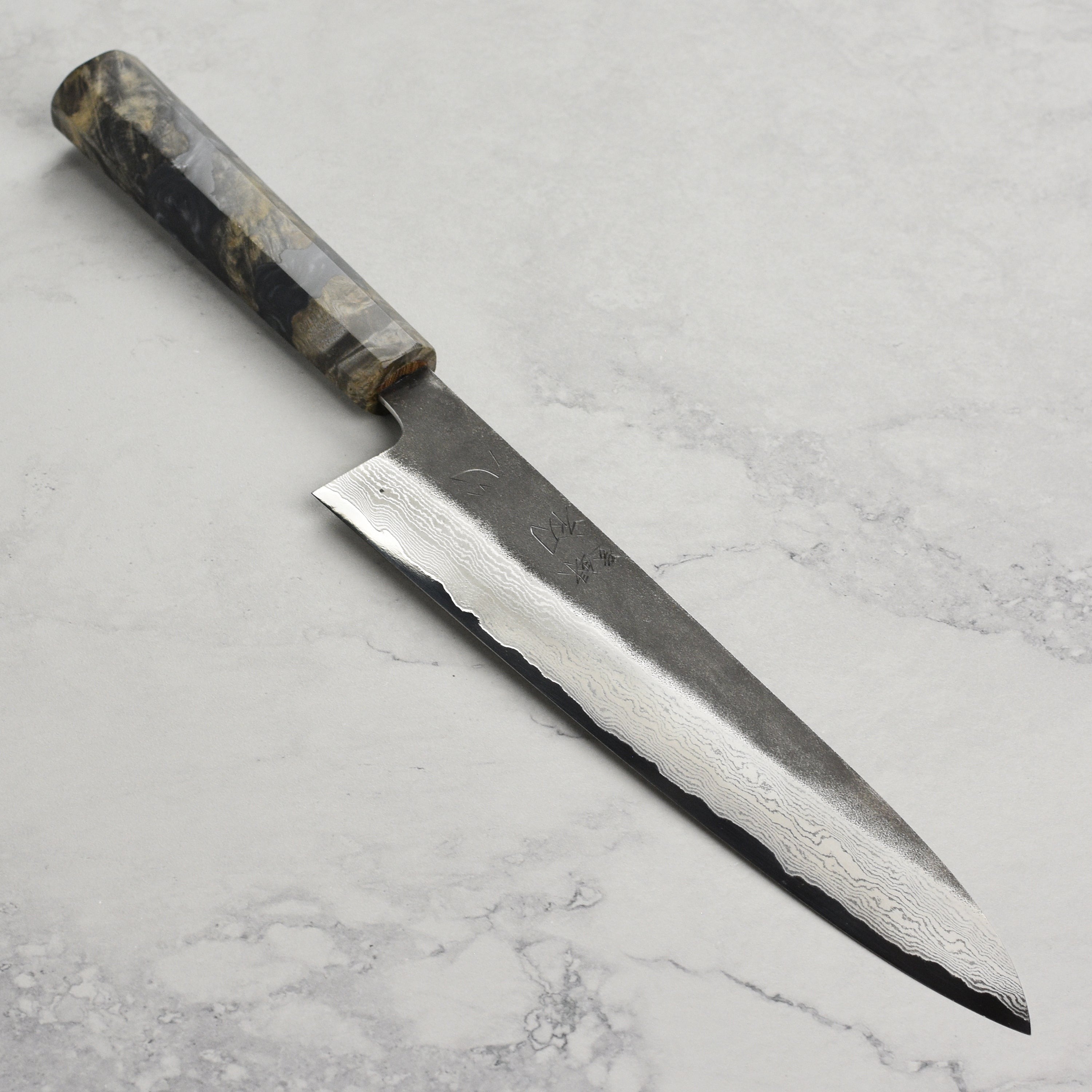 Hatsukokoro Atelier Kurouchi Damascus 9.4" Gyuto