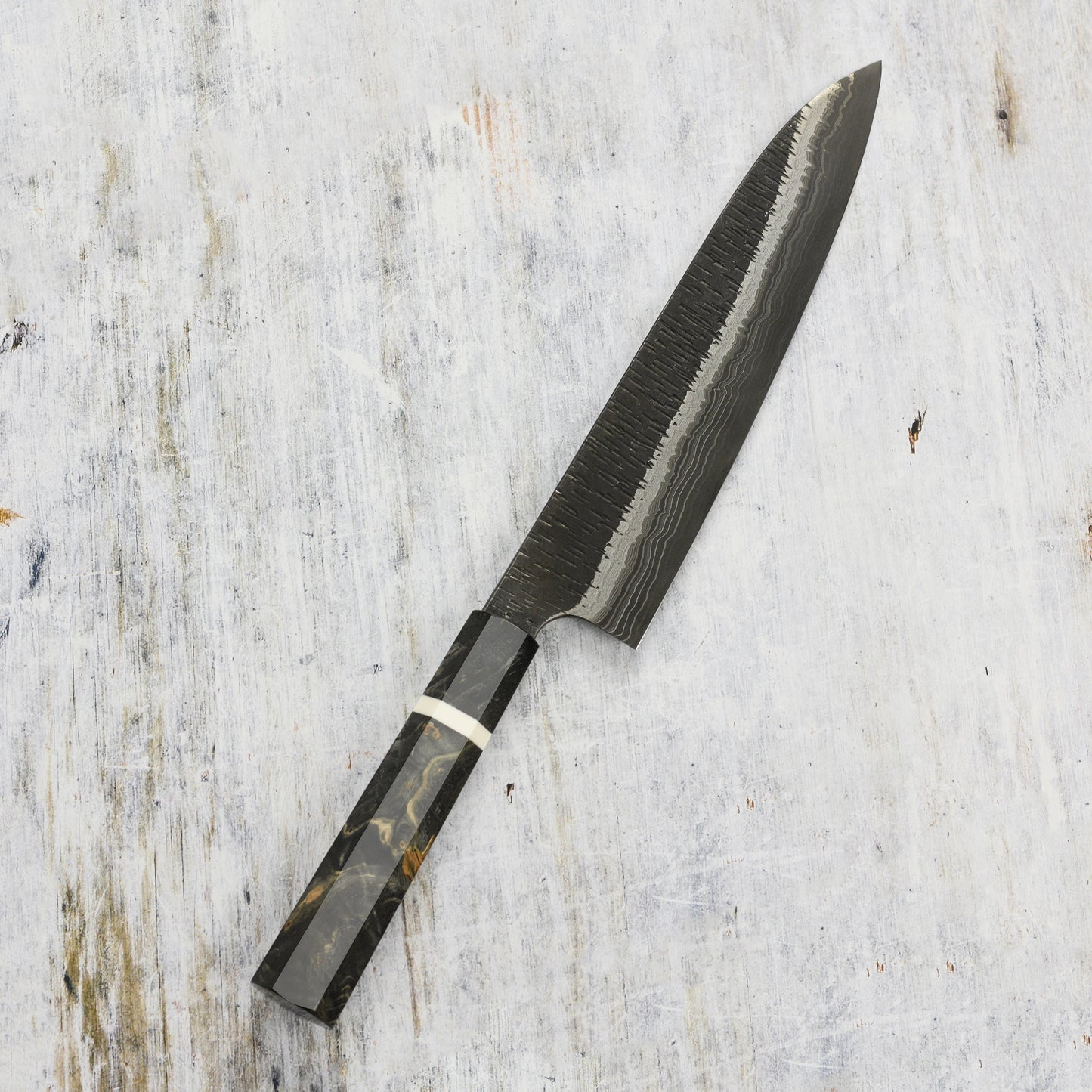 Hatsukokoro x Nigara Itadaki Coreless Damascus 9.4" Gyuto