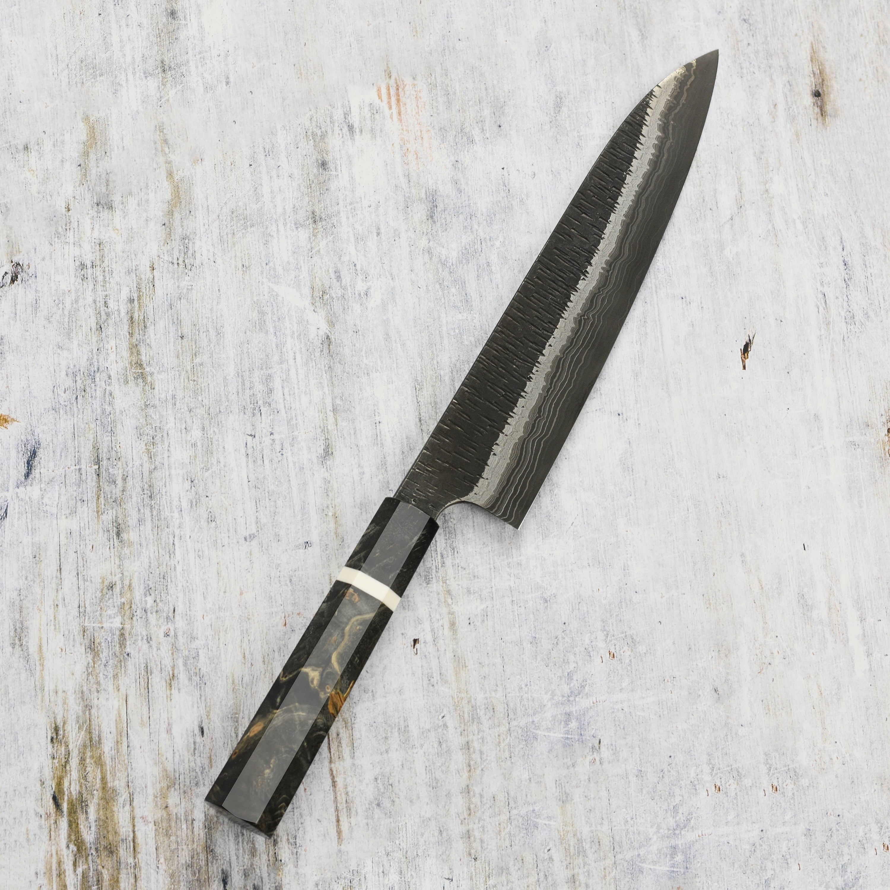 Hatsukokoro x Nigara Itadaki Coreless Damascus 9.4" Gyuto